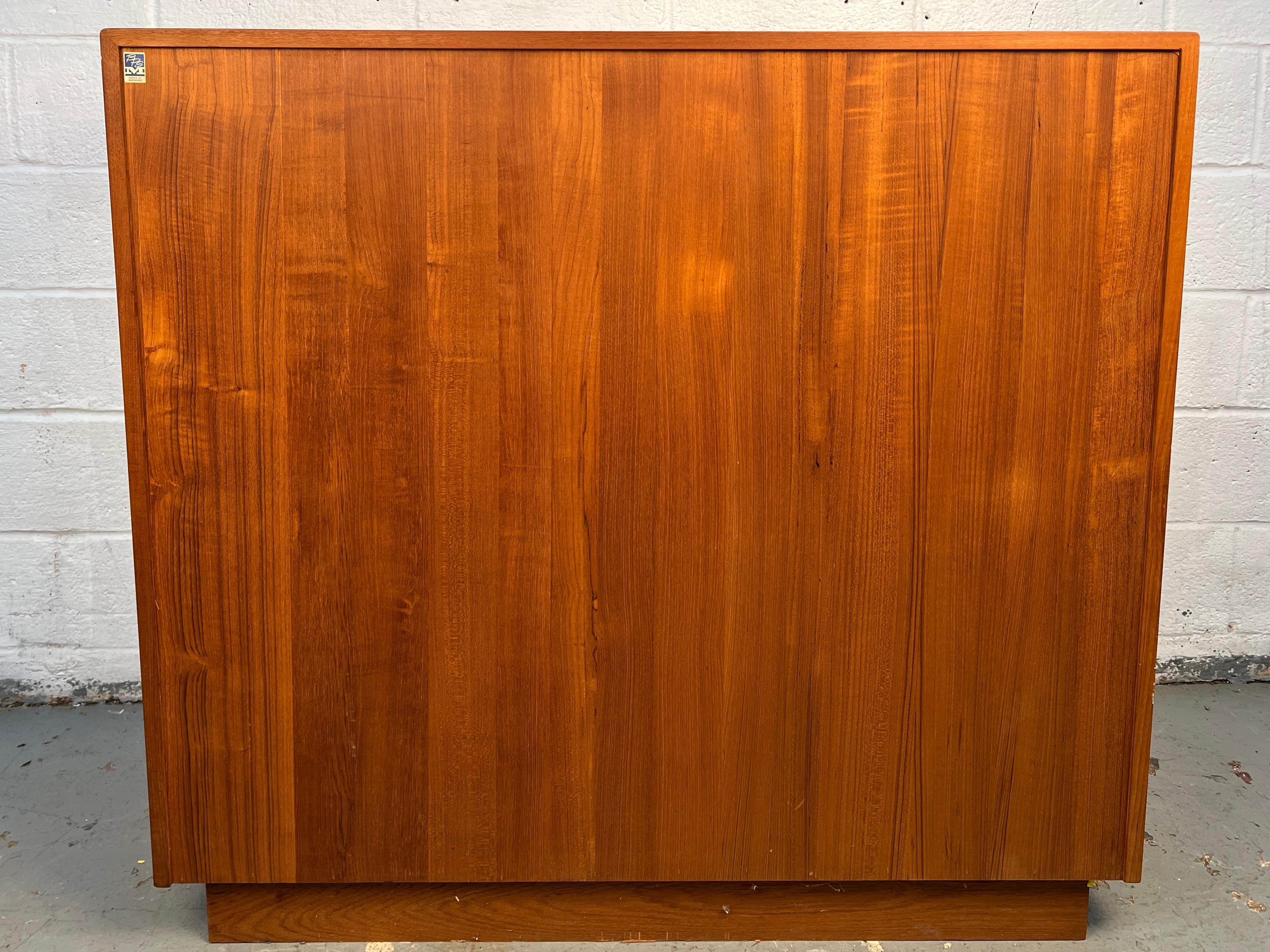 Mid-Century Danish Teak Highboy Dresser by BPS of Denmark in vendita 7