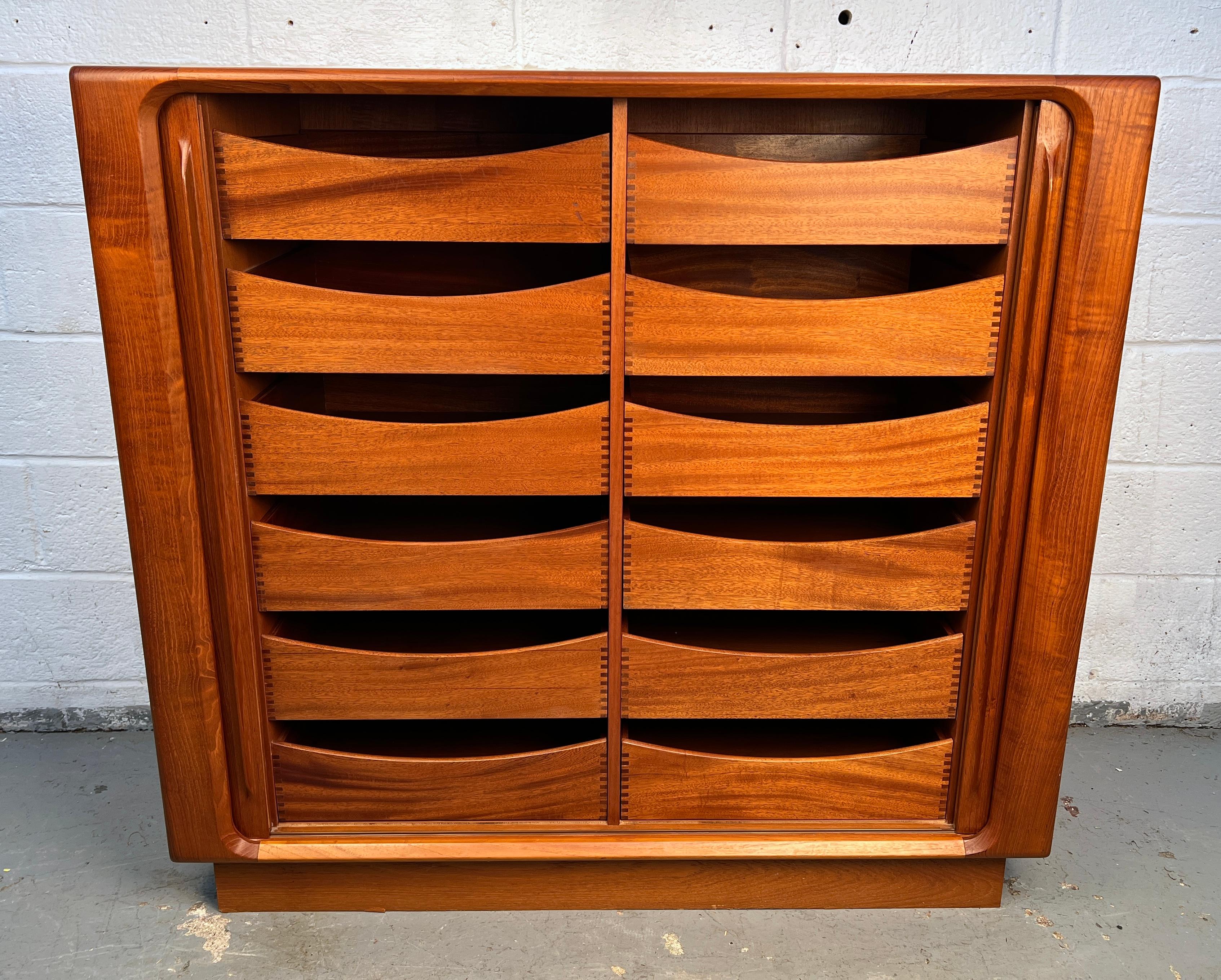 Mid-Century Danish Teak Highboy Dresser by BPS of Denmark in vendita 2