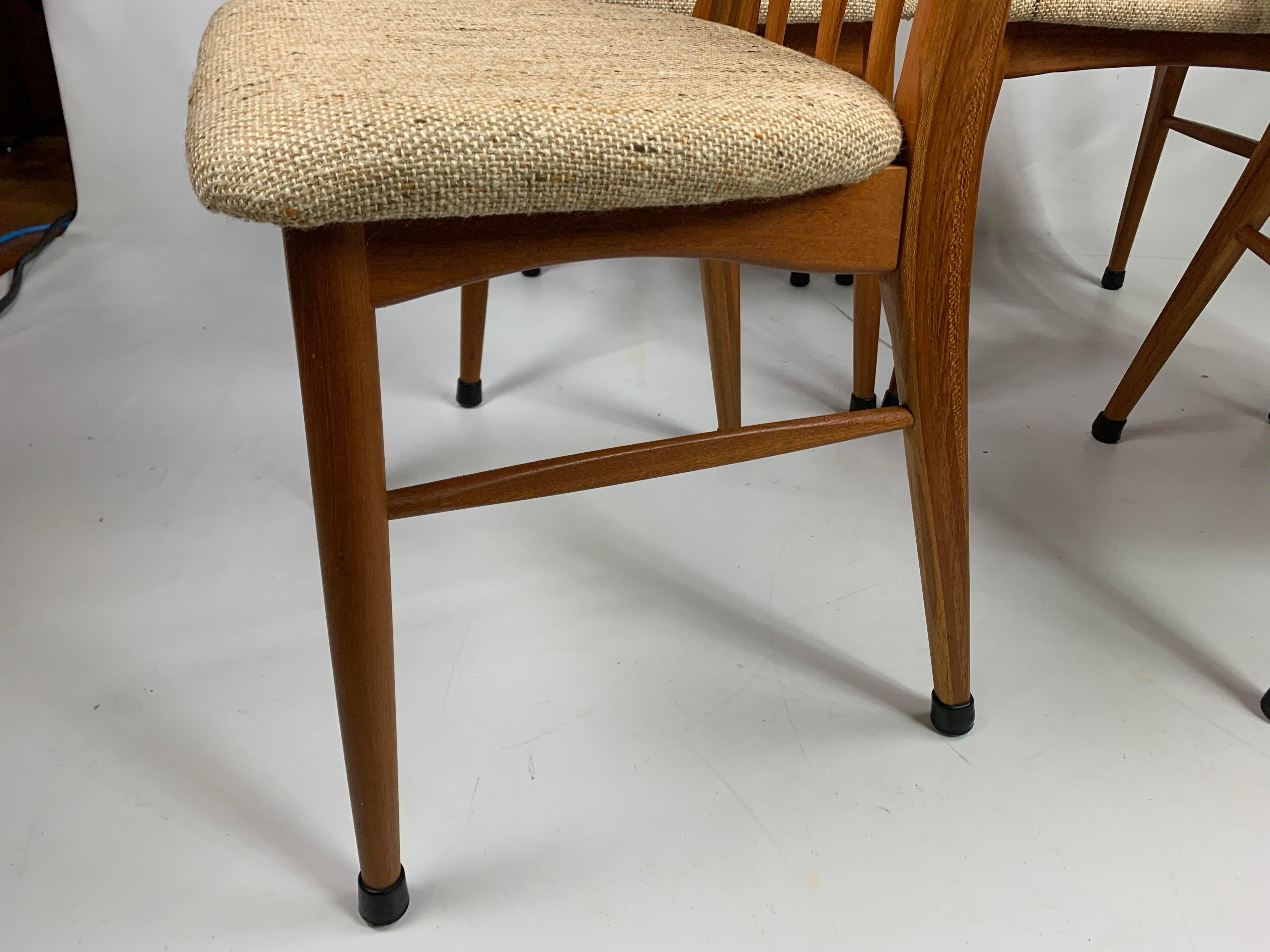 Midcentury Danish Teak Koefoeds Hornslet 'Eva' Chairs, Set of 4 In Excellent Condition In Esperance, NY