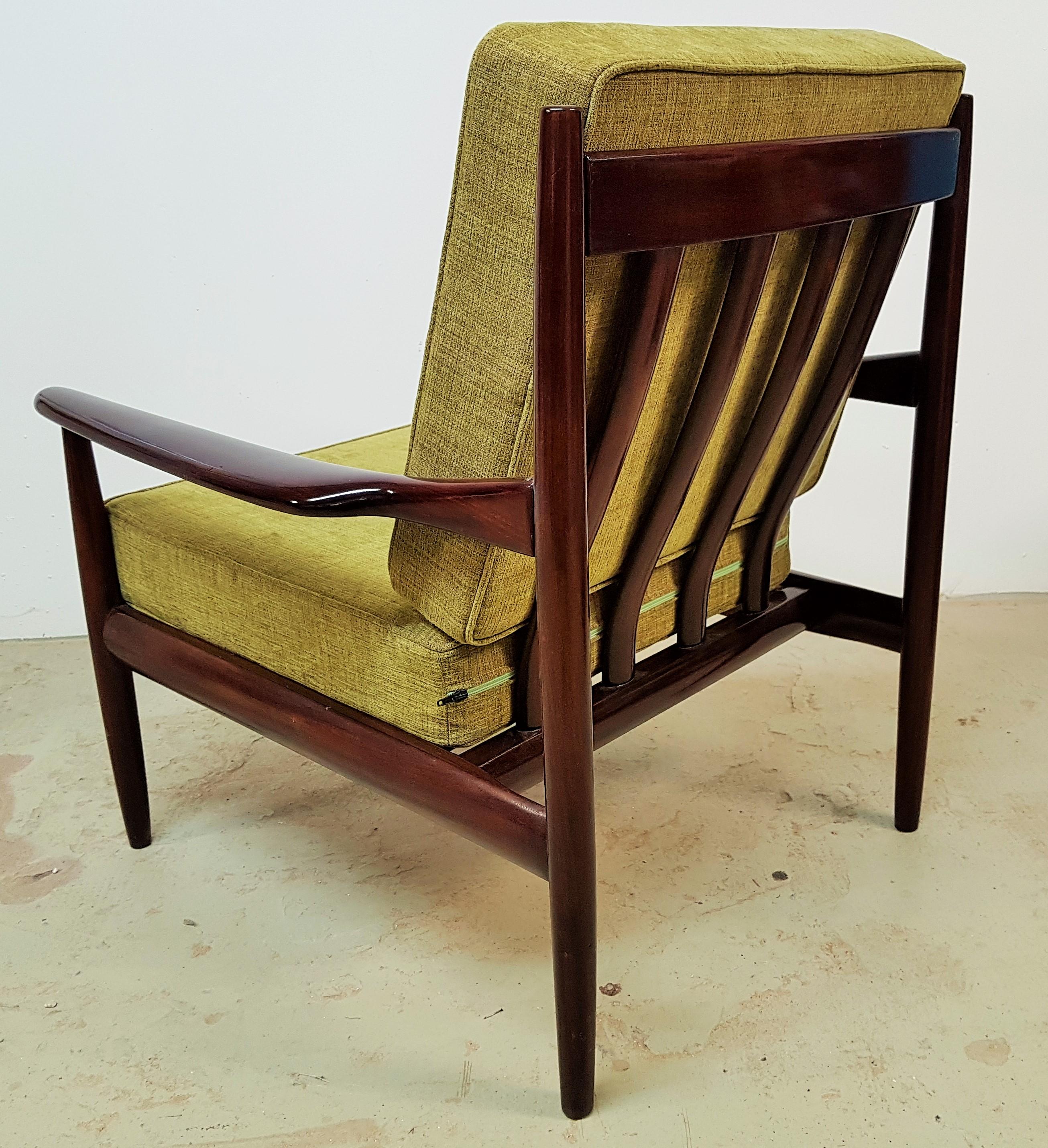 Midcentury Danish Teak Lounge Chair by Grete Jalk 5