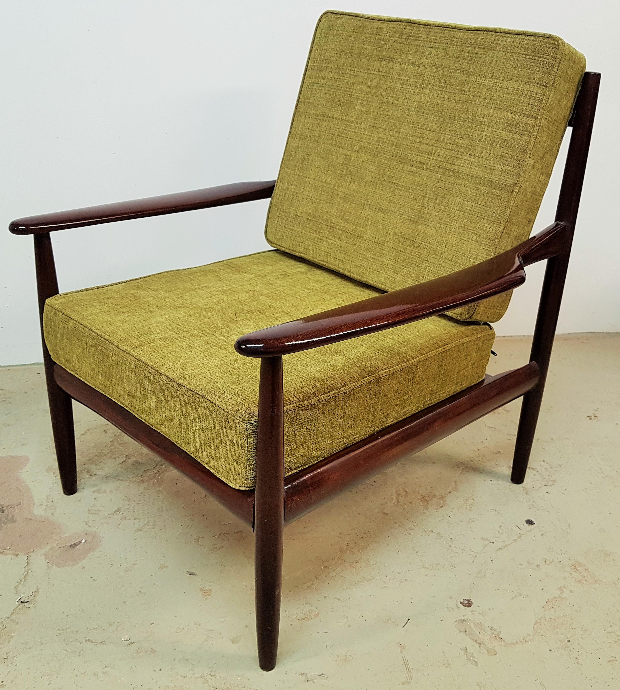 Midcentury Danish Teak Lounge Chair by Grete Jalk 10