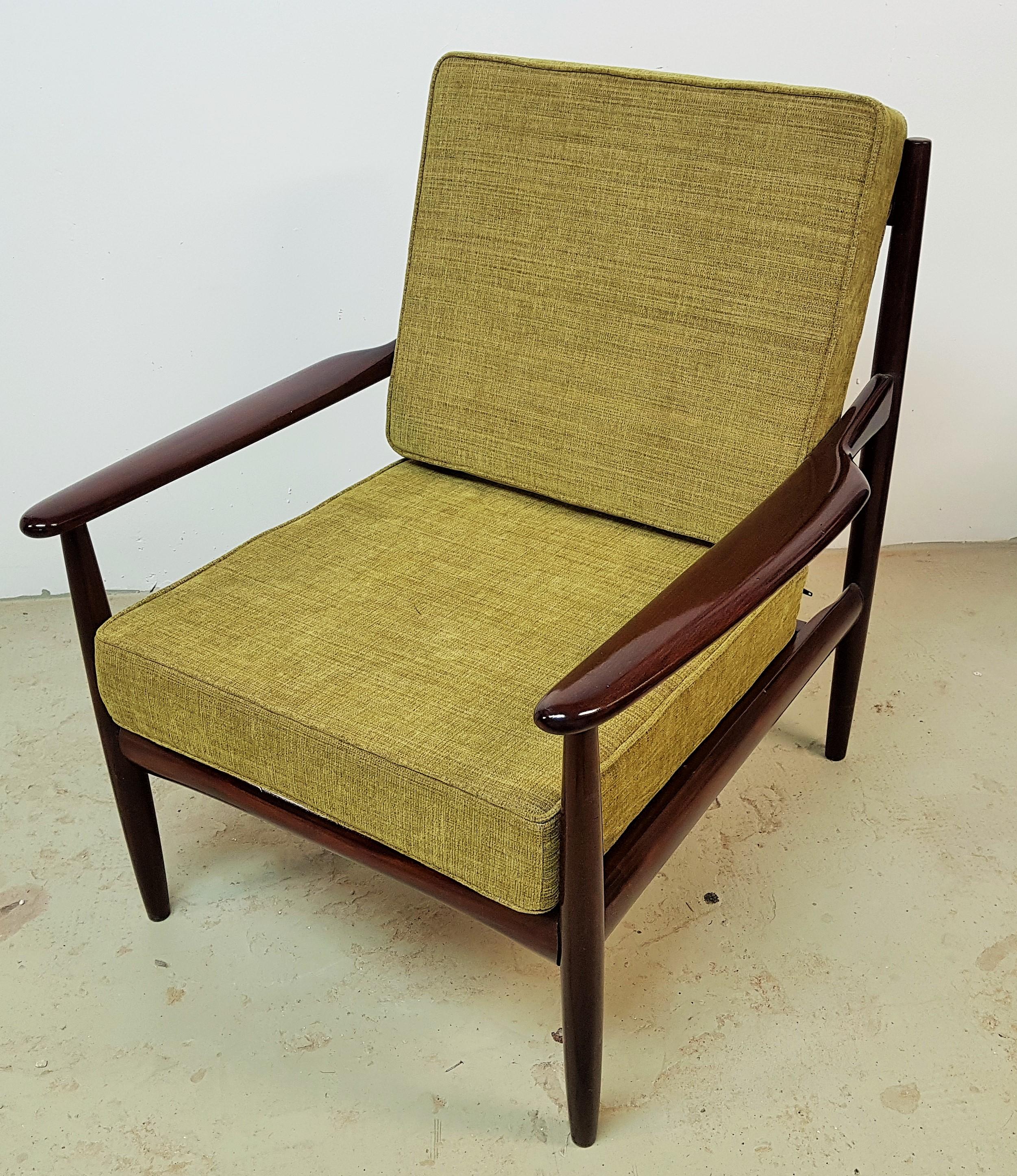 Mid-20th Century Midcentury Danish Teak Lounge Chair by Grete Jalk