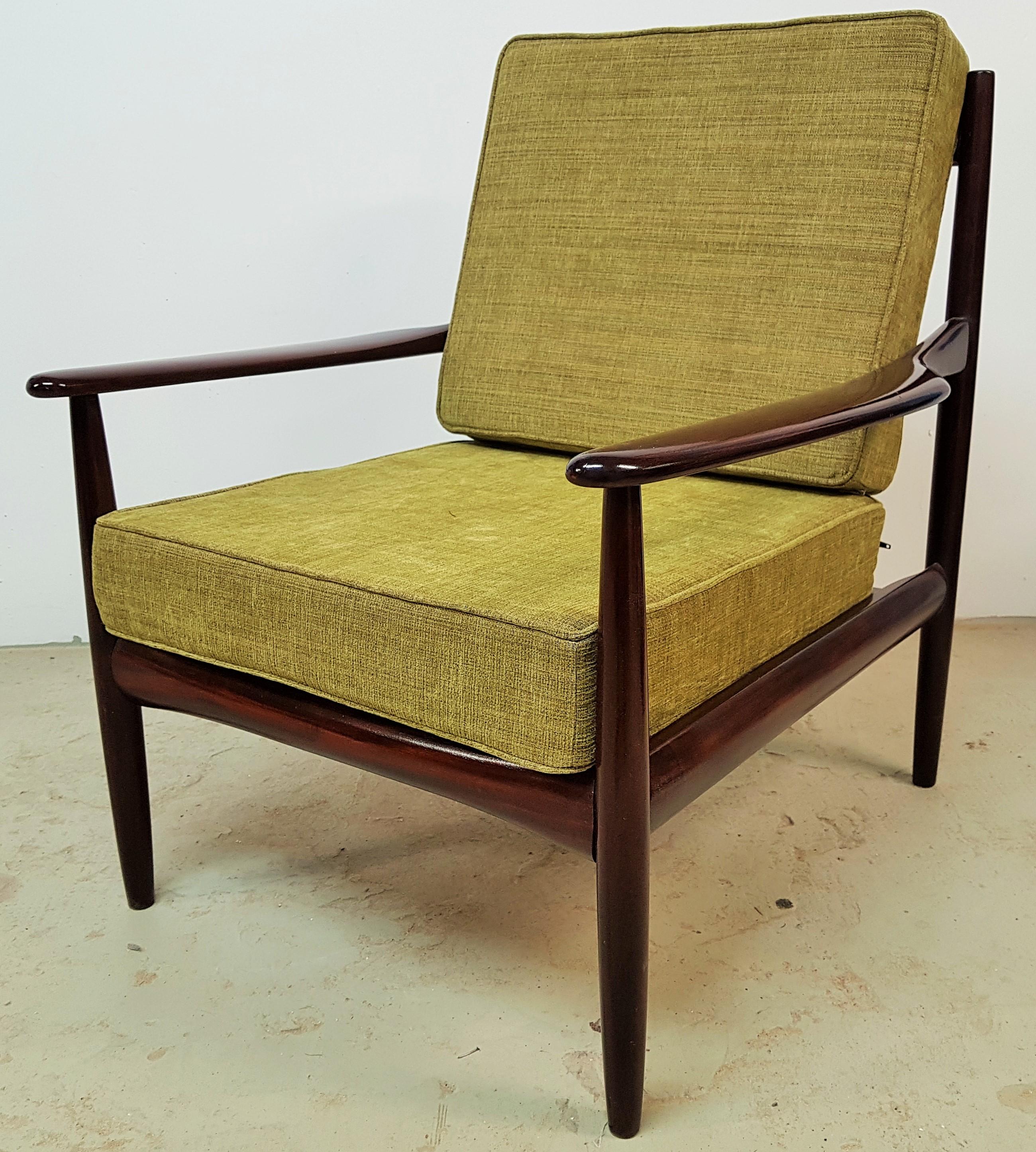 Midcentury Danish Teak Lounge Chair by Grete Jalk 1