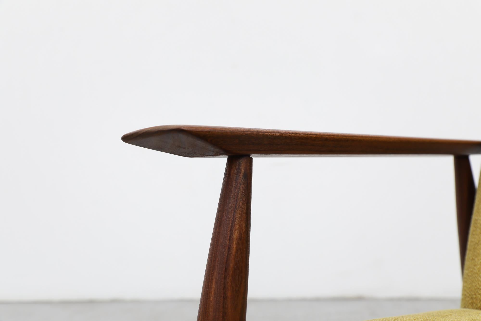 Mid-Century, Danish Teak Lounge Chair Inspired by Hans Wegner 11