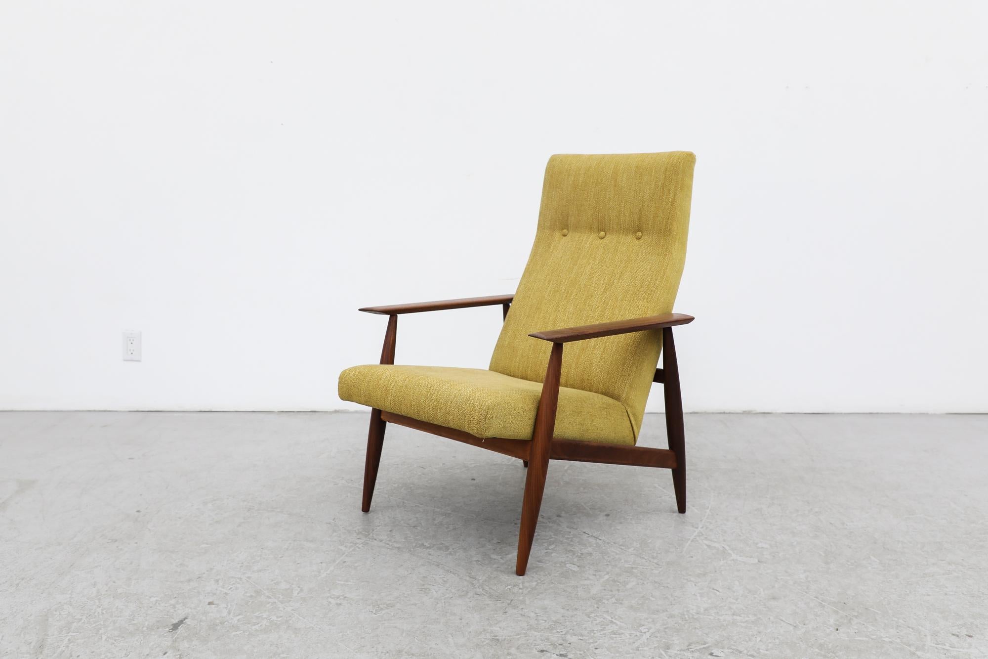 Mid-Century Modern Mid-Century, Danish Teak Lounge Chair Inspired by Hans Wegner