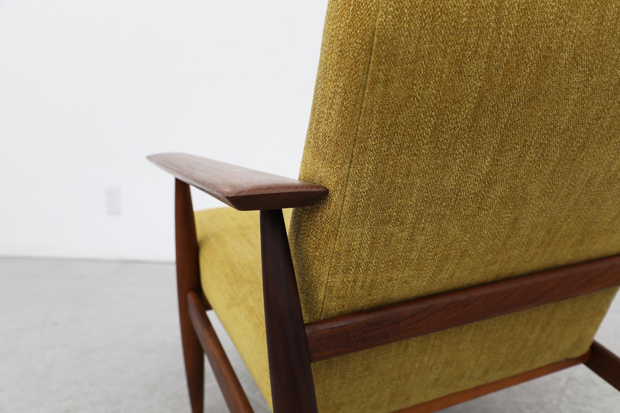 Mid-Century, Danish Teak Lounge Chair Inspired by Hans Wegner 4