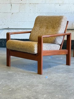 Mid-Century Danish Teak Lounge Chairs - a Pair