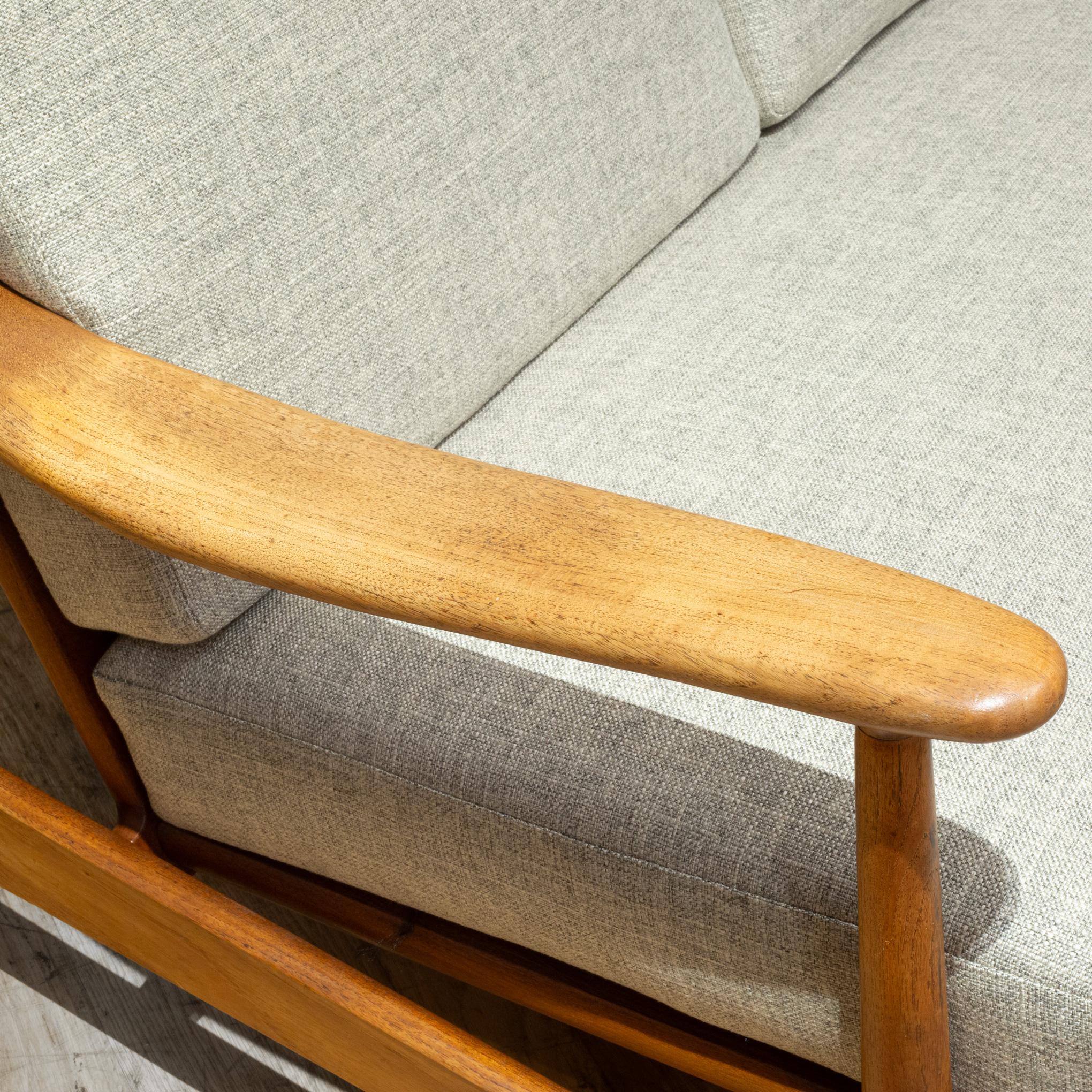 Mid-century Danish Teak Loveseat-Torben Strandgaard c.1950 For Sale 7