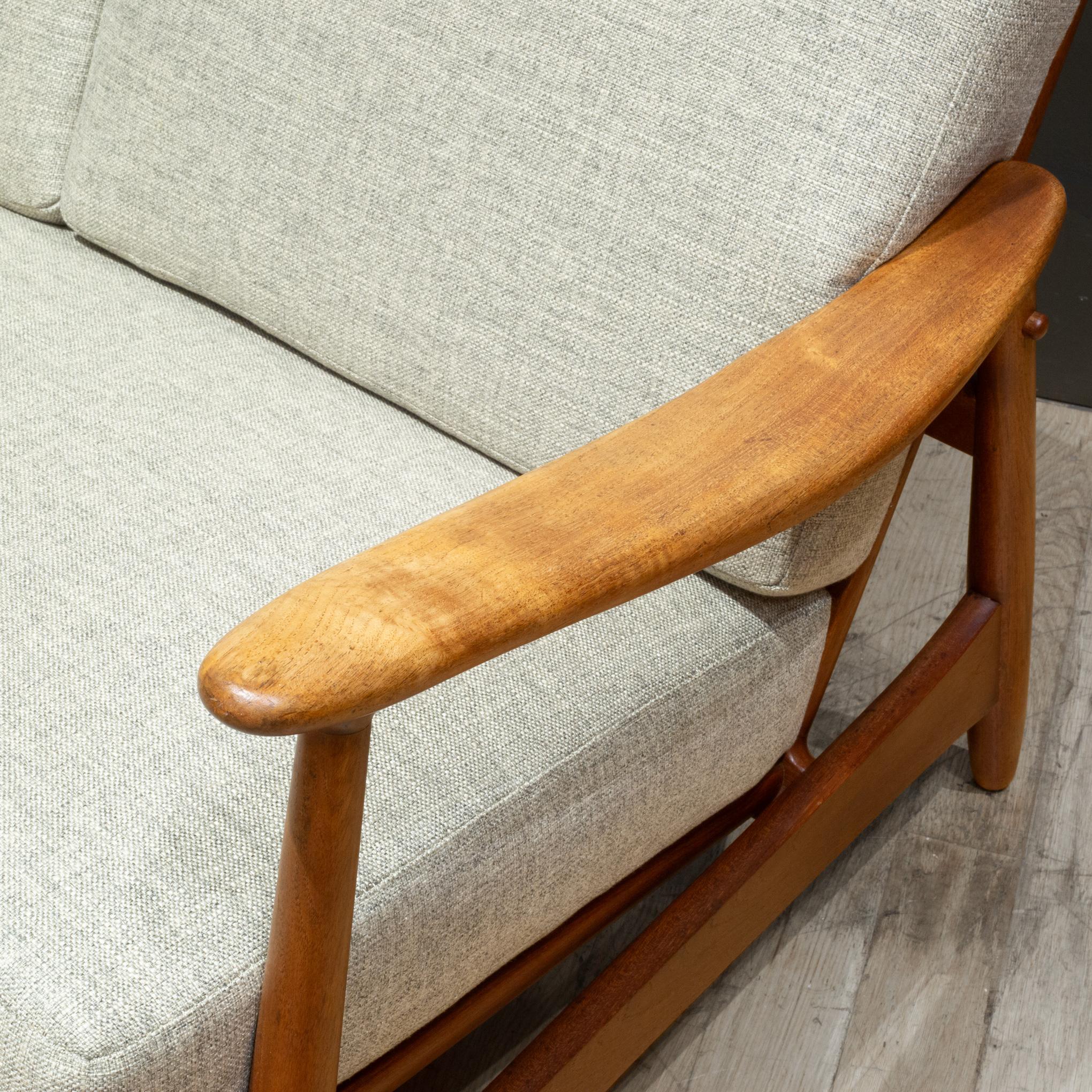 Mid-century Danish Teak Loveseat-Torben Strandgaard c.1950 For Sale 9