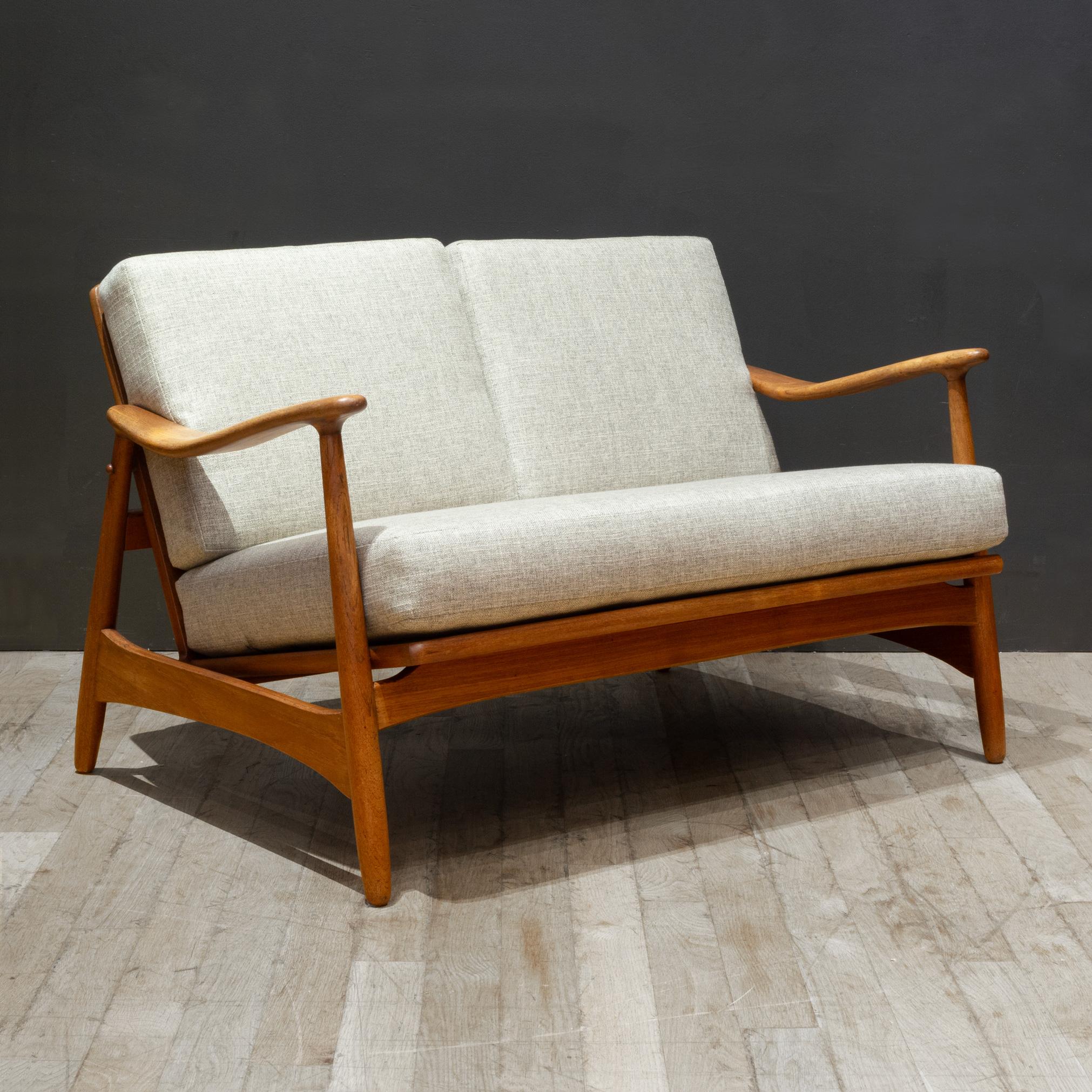Mid-Century Modern Mid-century Danish Teak Loveseat-Torben Strandgaard c.1950 For Sale