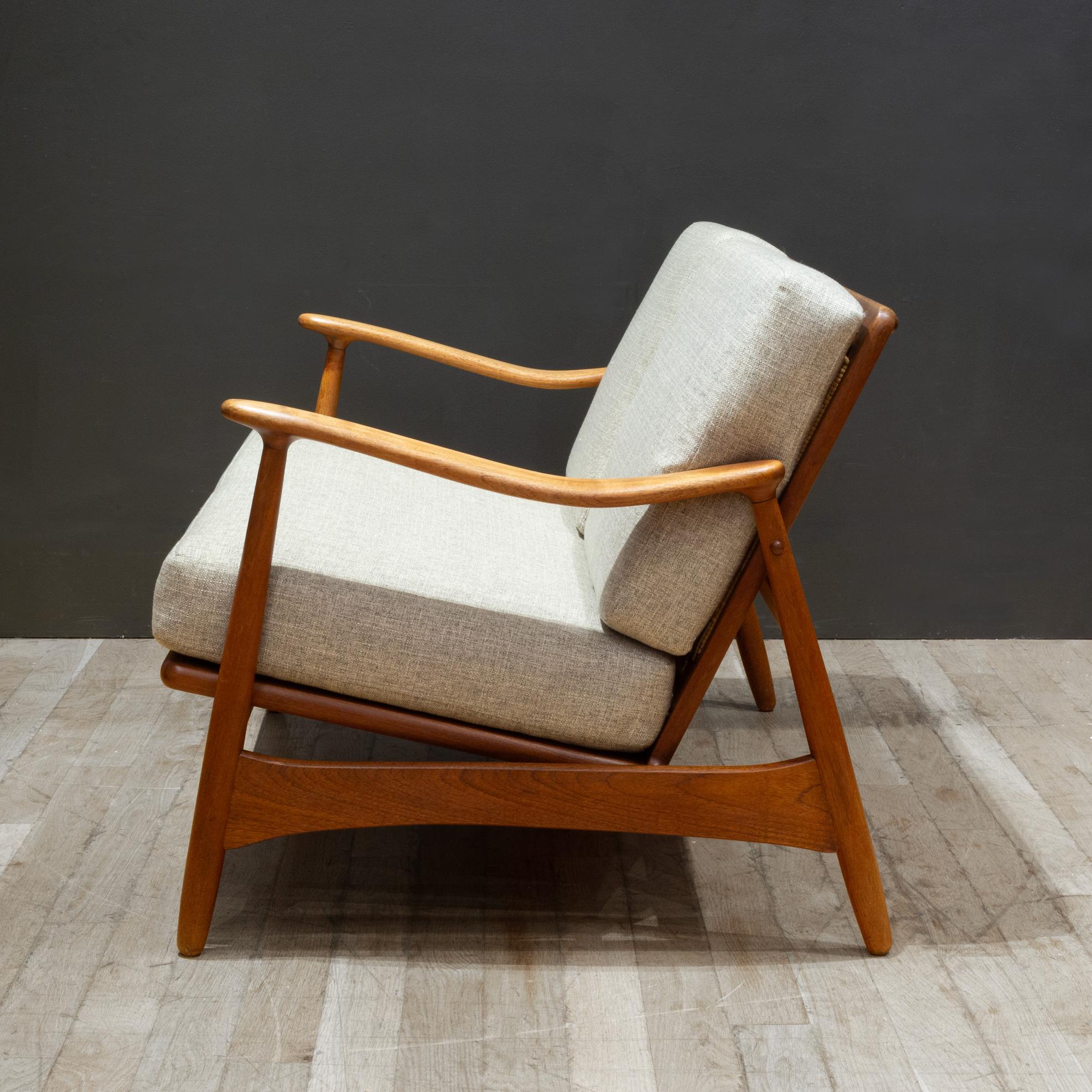 20th Century Mid-century Danish Teak Loveseat-Torben Strandgaard c.1950 For Sale