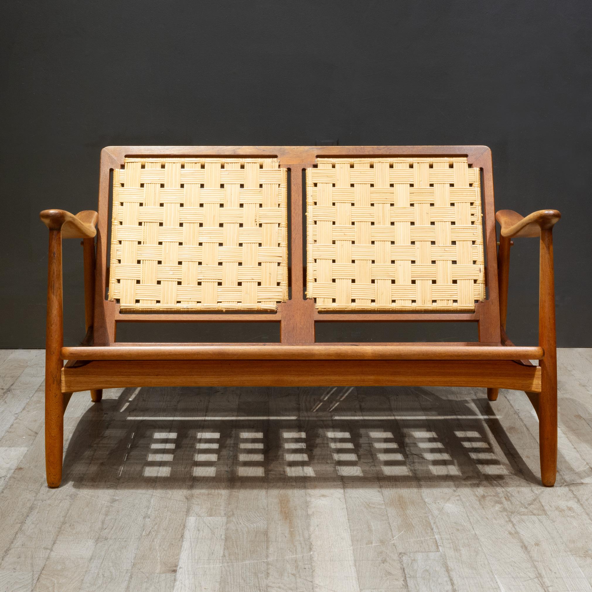 Mid-century Danish Teak Loveseat-Torben Strandgaard c.1950 For Sale 3