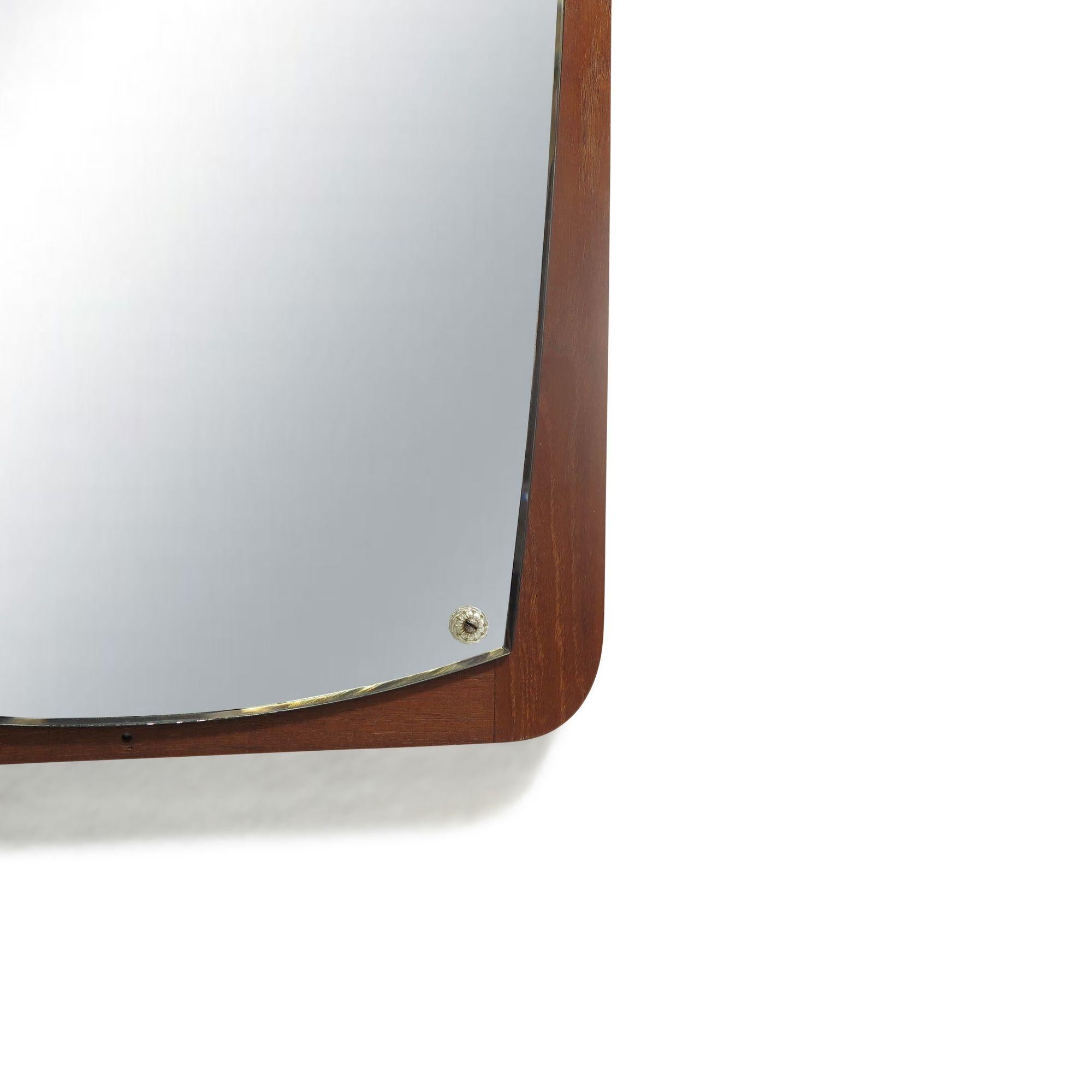 Mid Century Danish teak mirror with polished edge
Measurements
W 15'' x D 0,50'' x H 36,5''