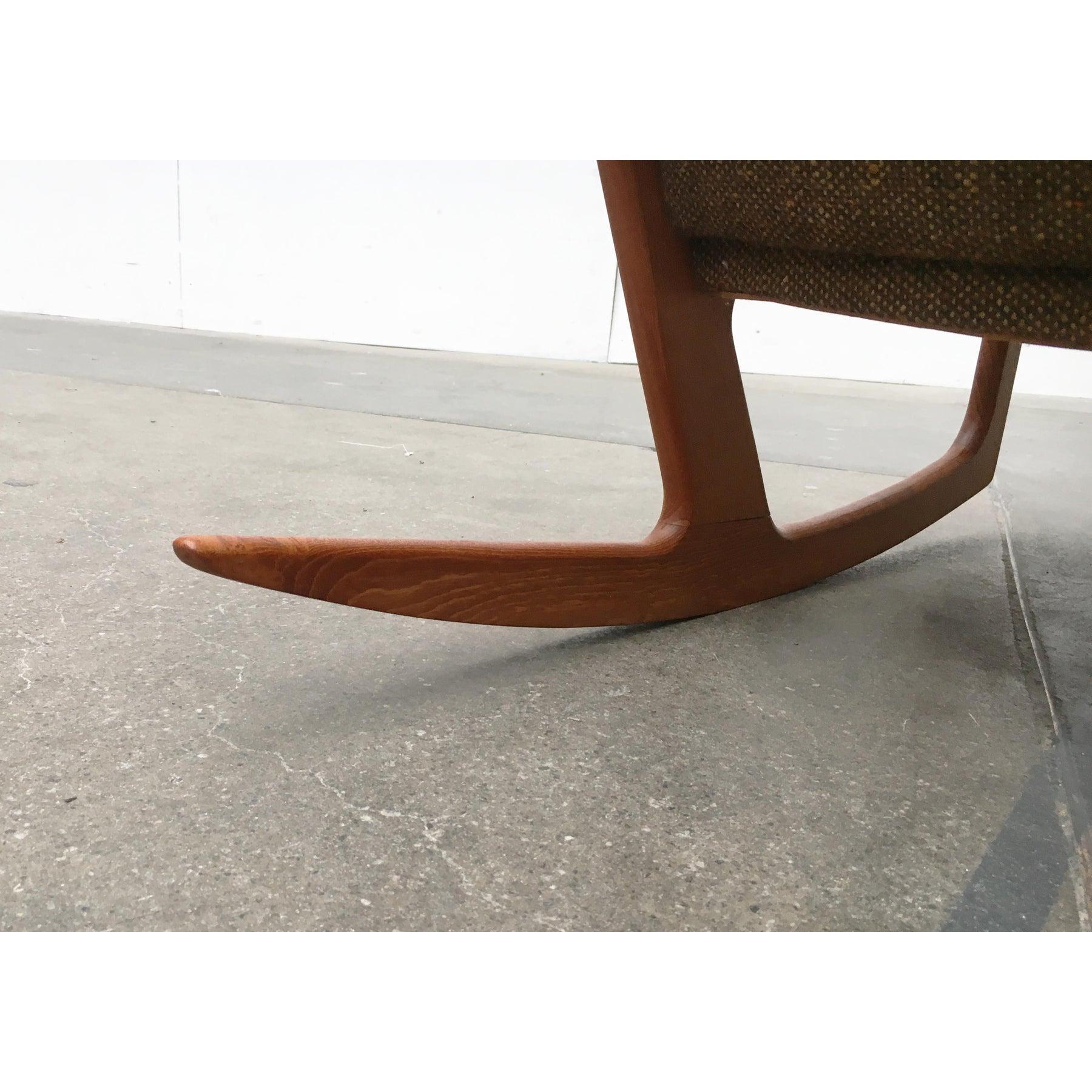 Mid-Century Danish Teak Model 100 Rocking Chair by Søren Georg Jensen, 1960s For Sale 2
