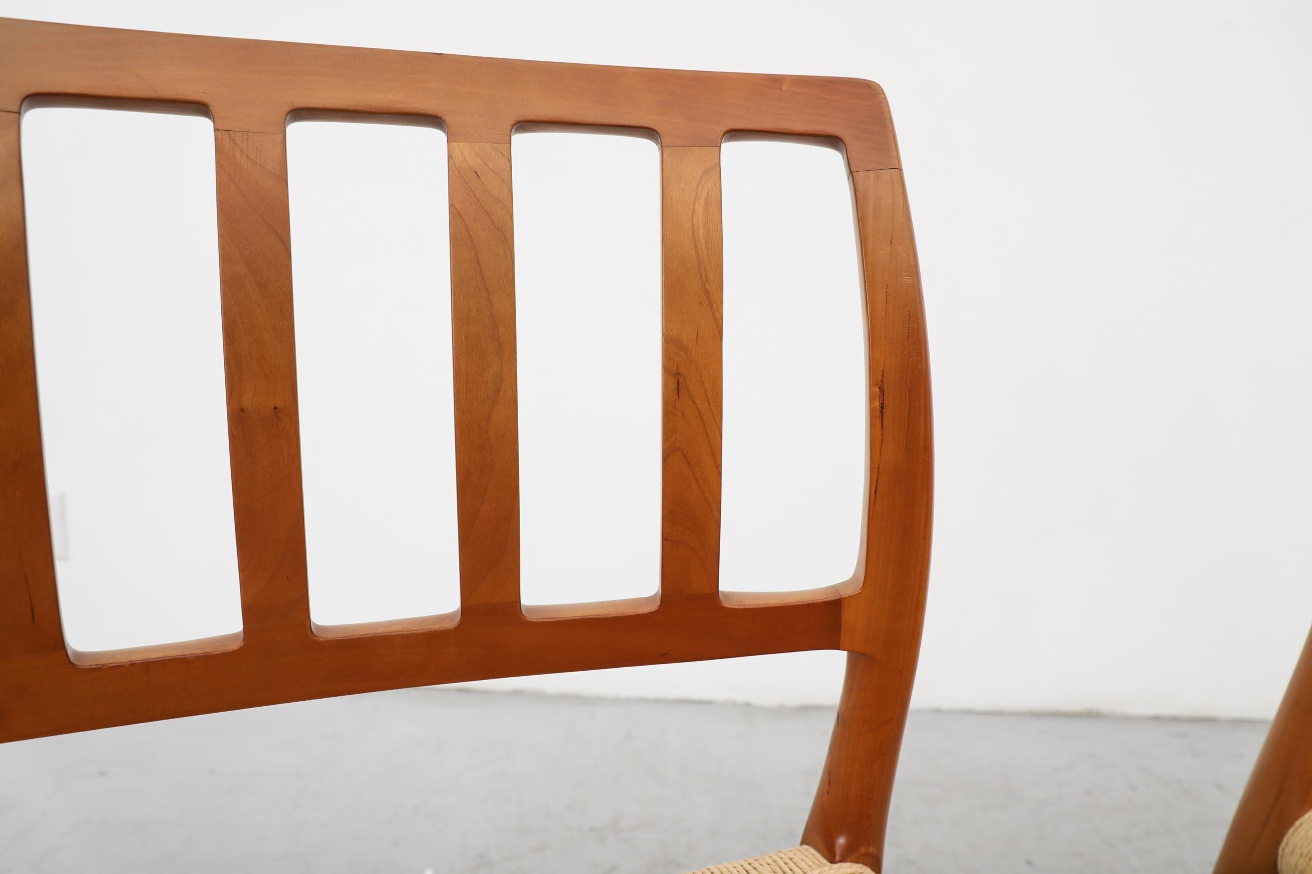 Single Mid-Century Danish Teak Model 83 Chair by Niels Moller, 1970s For Sale 6