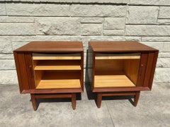 Mid-Century Danish Teak Nightstands by Svend Madsen for Falster