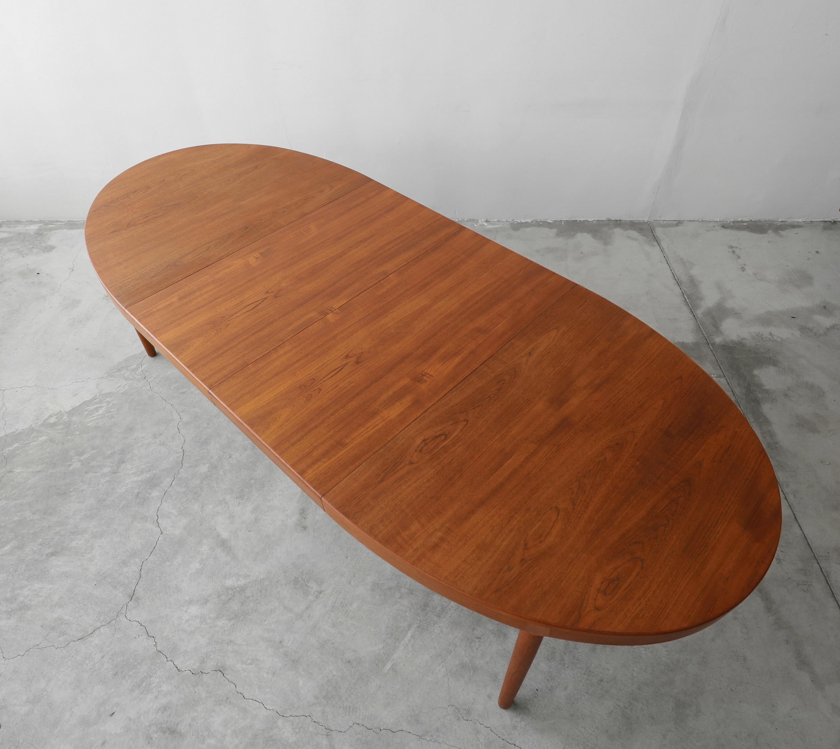 20th Century Midcentury Danish Teak Oval Dining Table by Harry Ostergaard for A/S Randers
