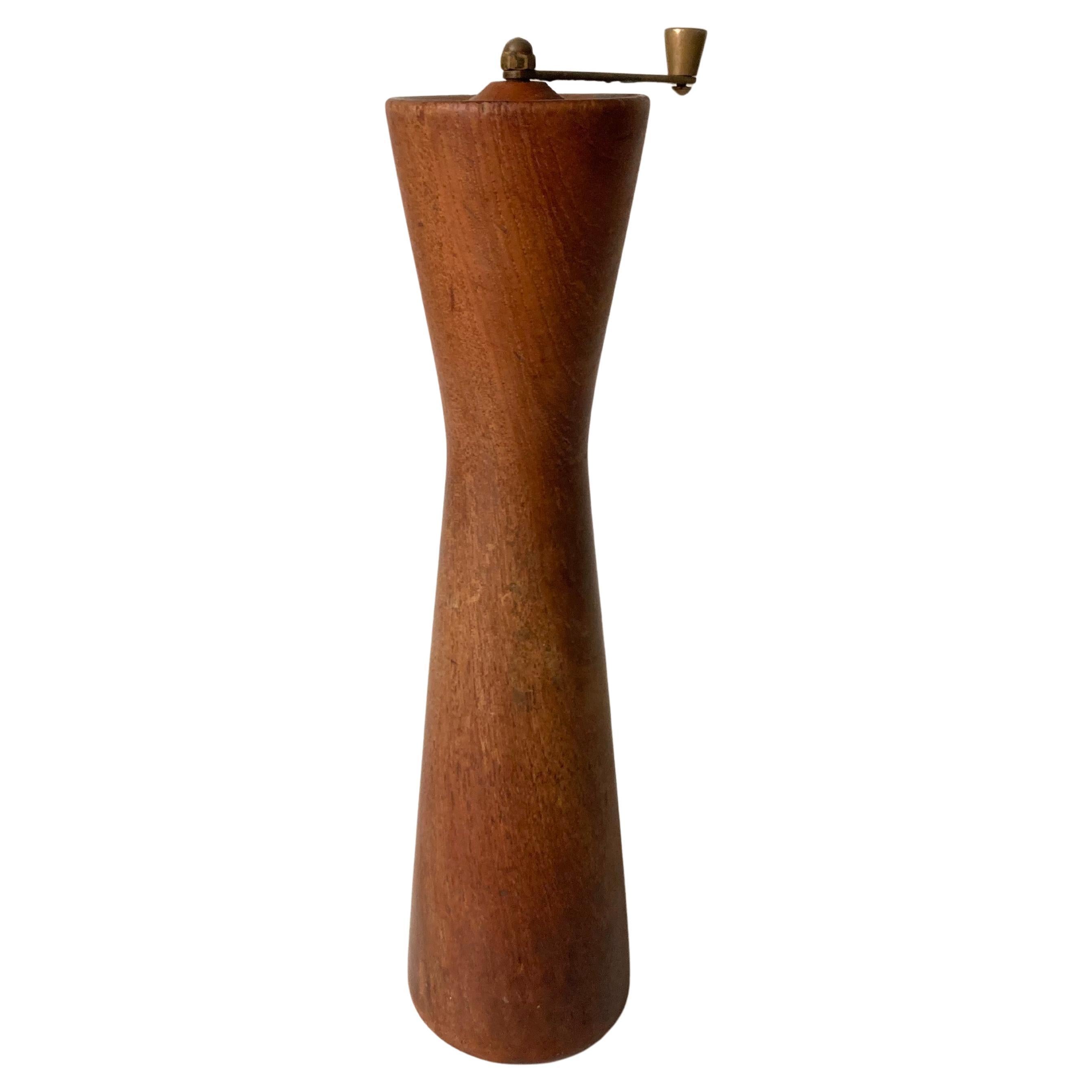 Mid Century Danish Teak Pepper Grinder