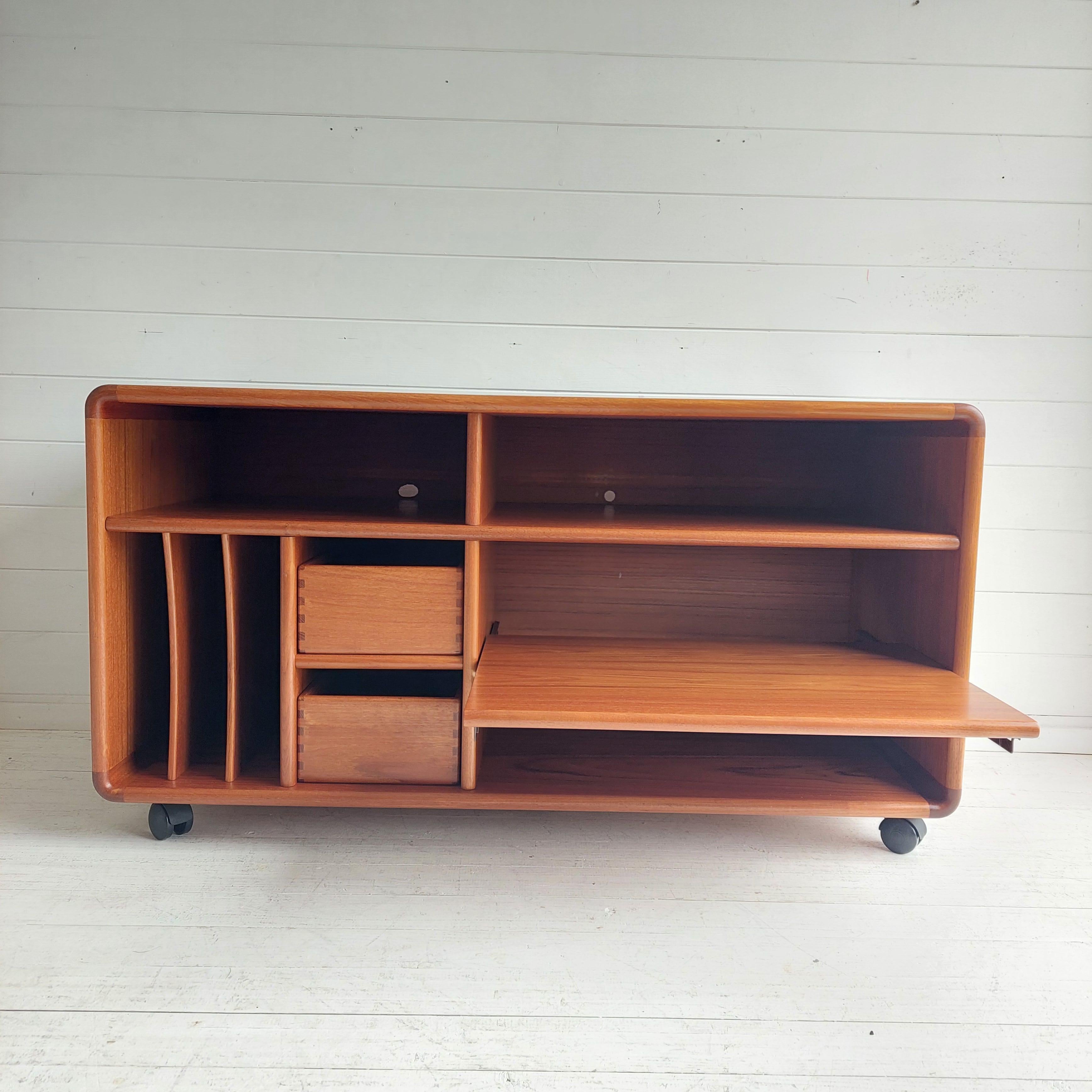 Mid Century Danish teak record cabinet sideboard TV Unit By Salin Möbler Nyborg 4