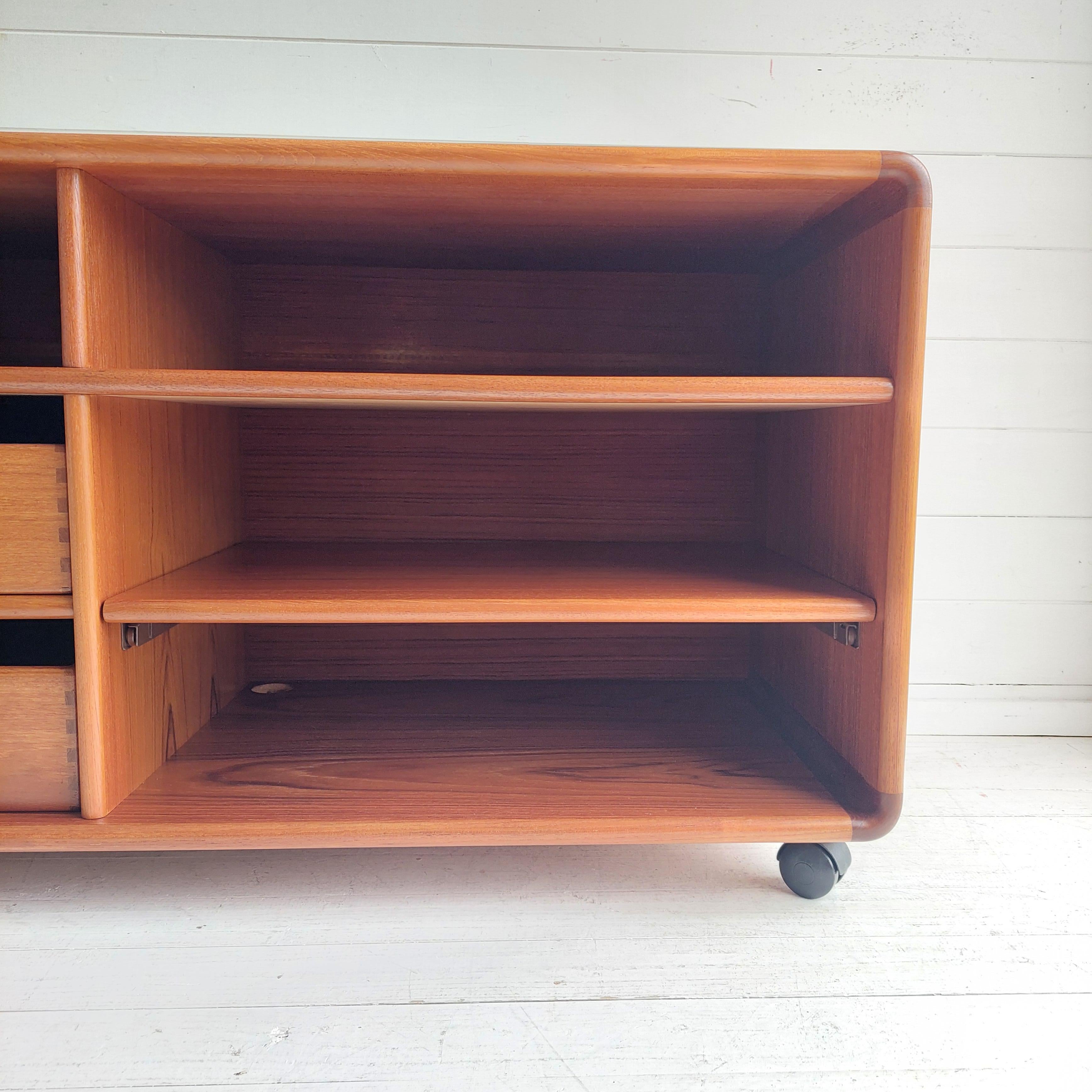 Mid Century Danish teak record cabinet sideboard TV Unit By Salin Möbler Nyborg 5