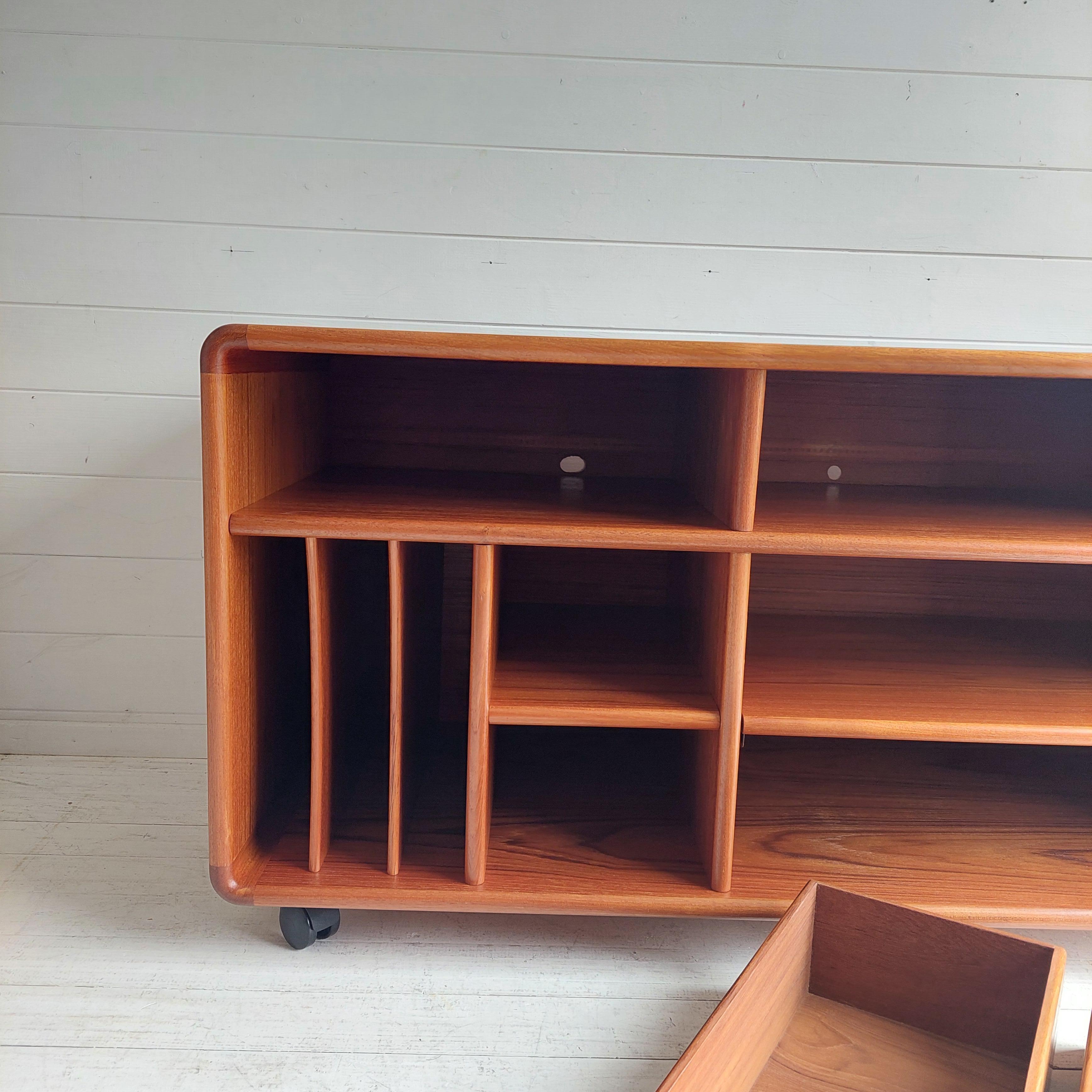 Mid Century Danish teak record cabinet sideboard TV Unit By Salin Möbler Nyborg 8