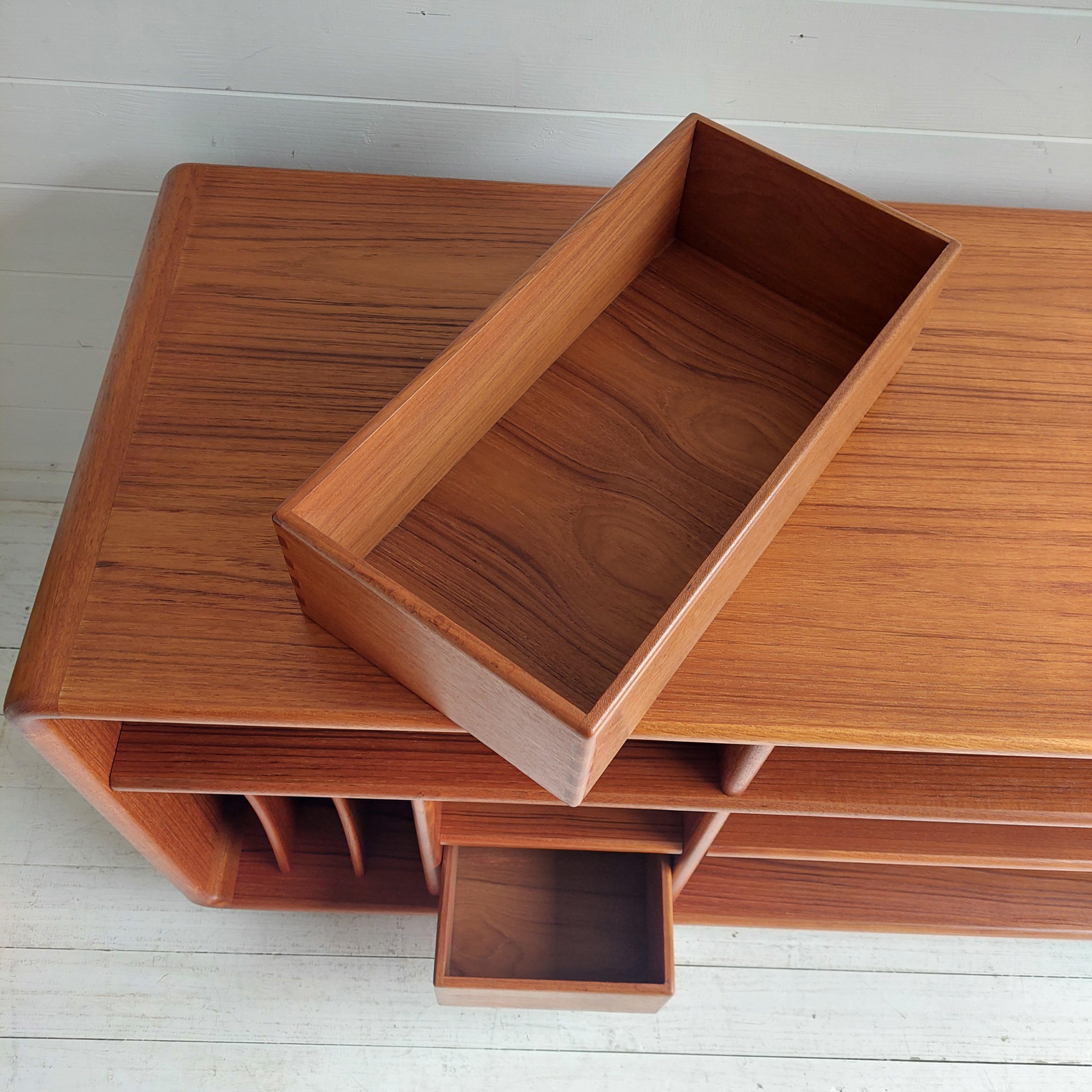 Mid Century Danish teak record cabinet sideboard TV Unit By Salin Möbler Nyborg 10