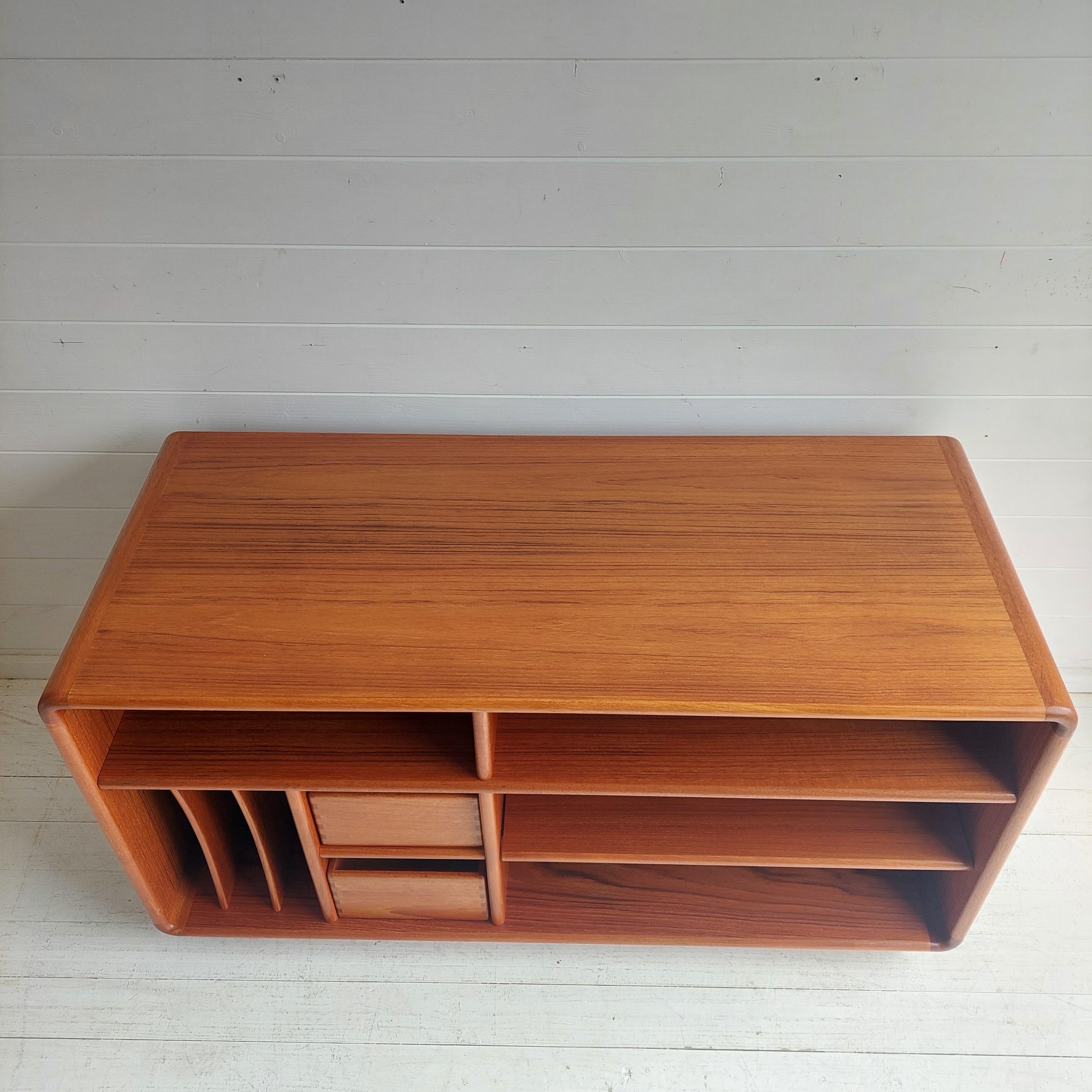 Mid Century Danish teak record cabinet sideboard TV Unit By Salin Möbler Nyborg 11