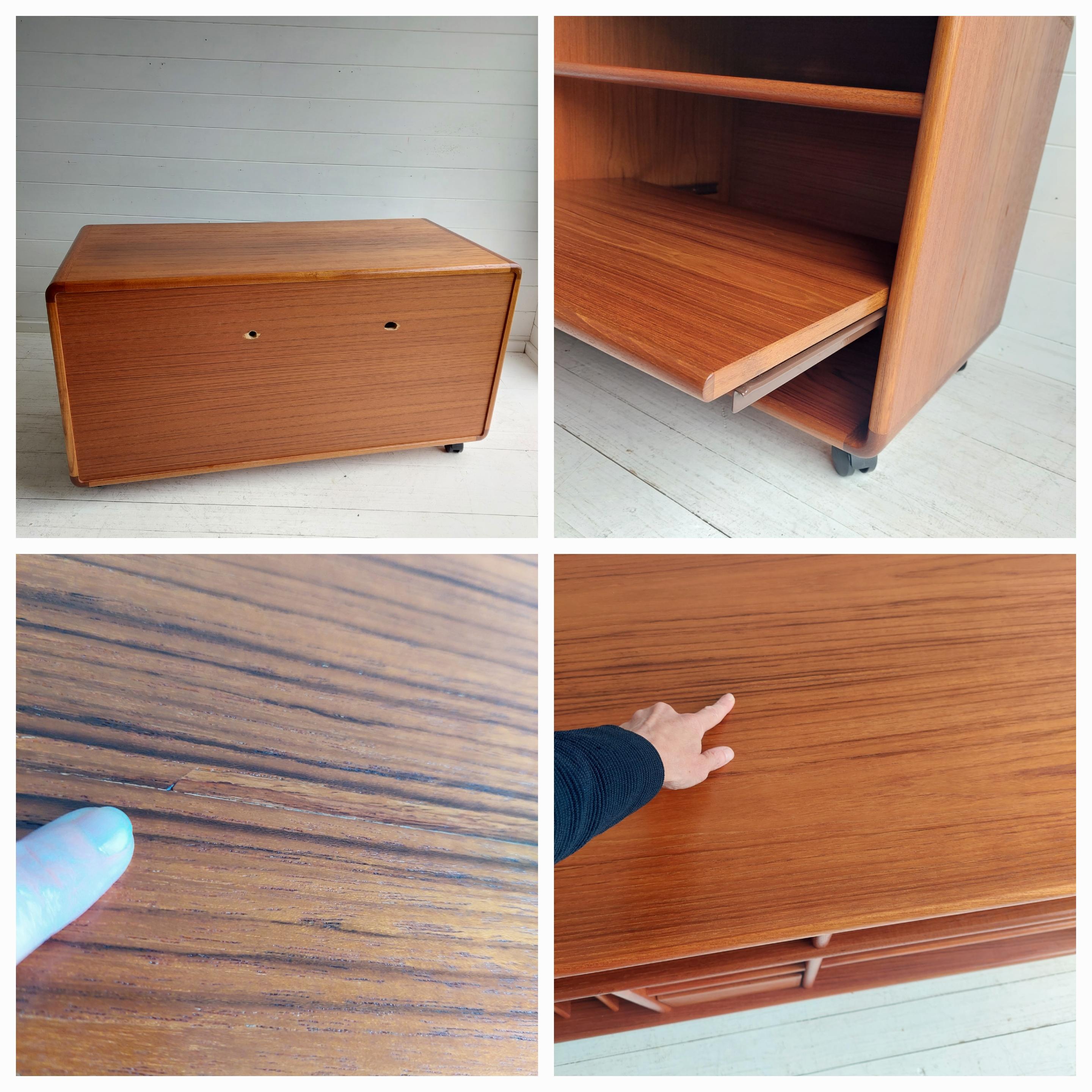 Mid Century Danish teak record cabinet sideboard TV Unit By Salin Möbler Nyborg 13