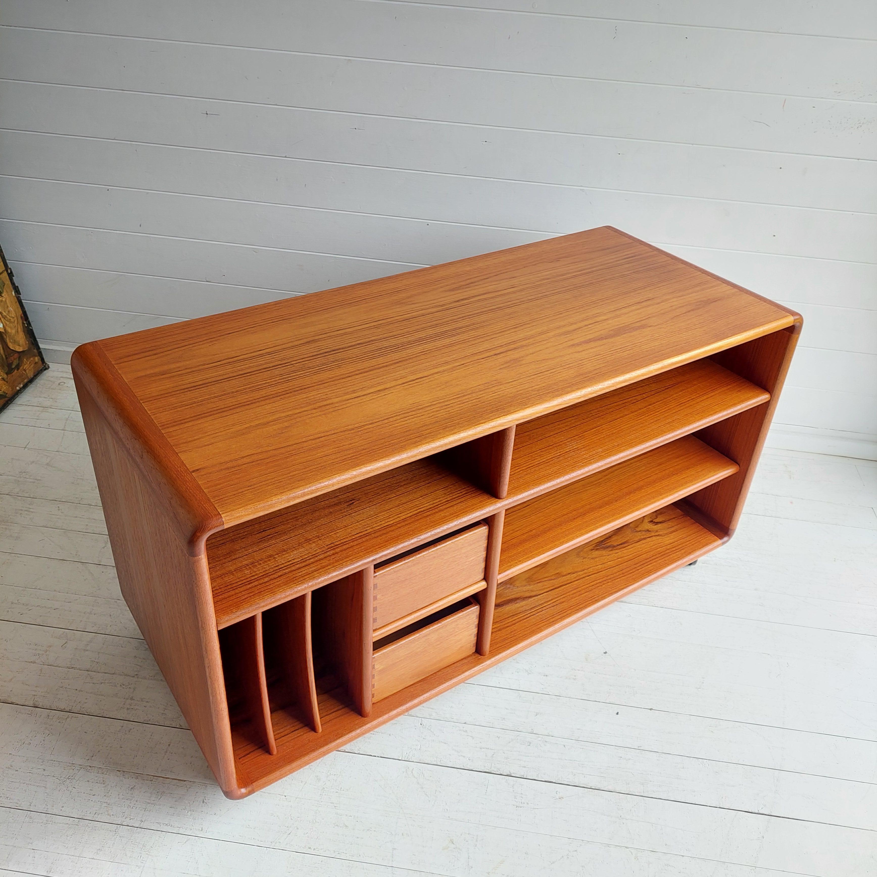 Mid-Century Modern Mid Century Danish teak record cabinet sideboard TV Unit By Salin Möbler Nyborg