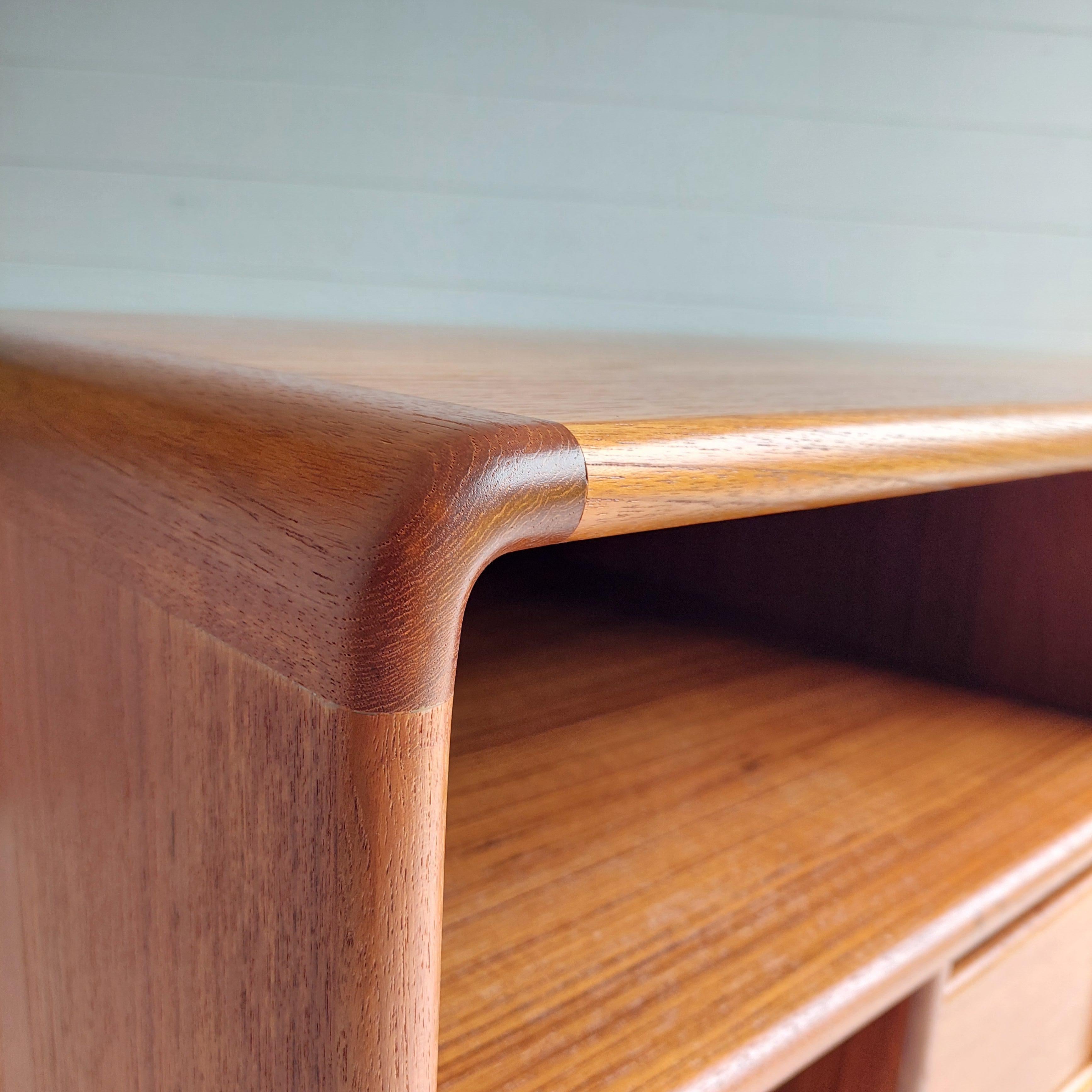 Teak Mid Century Danish teak record cabinet sideboard TV Unit By Salin Möbler Nyborg