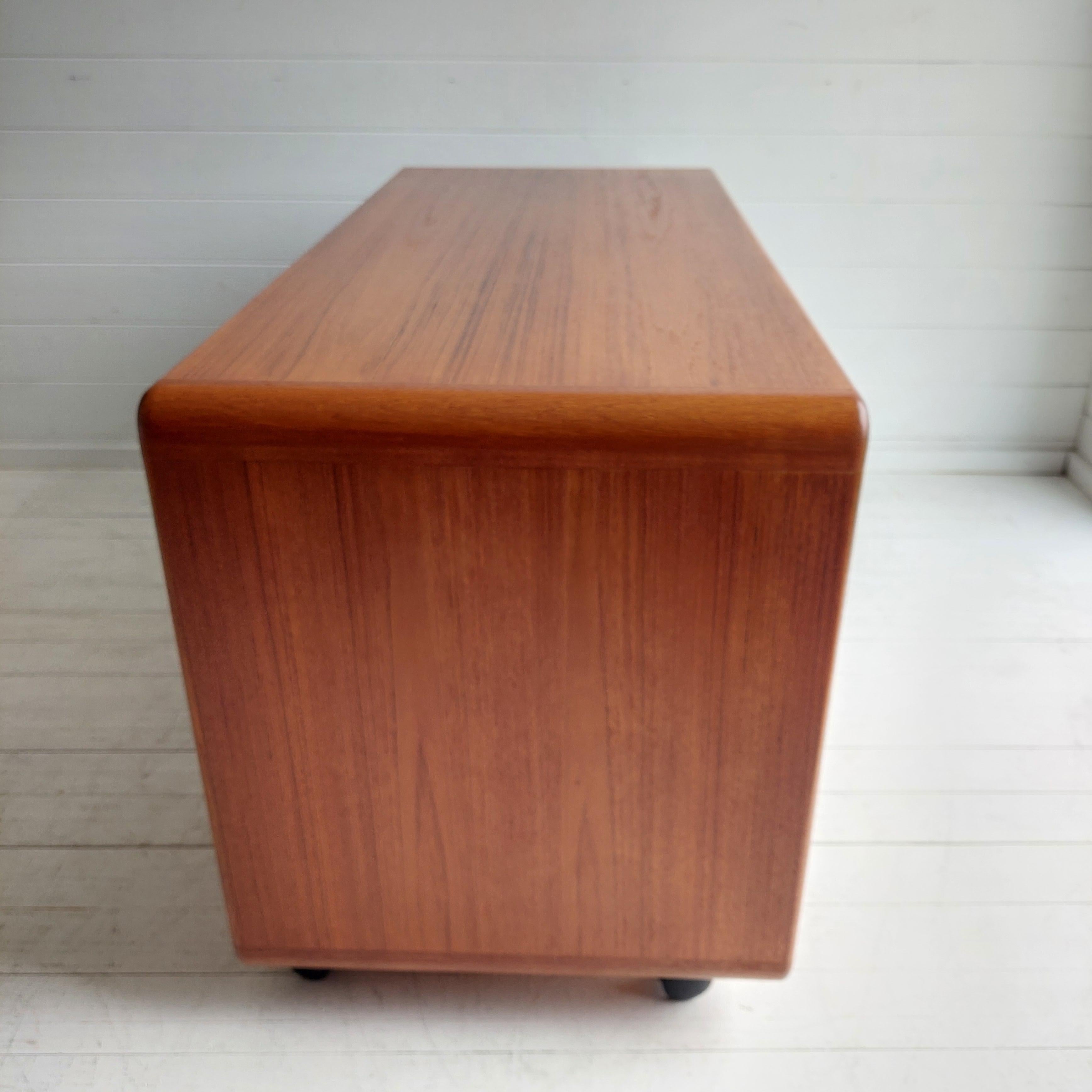 Mid Century Danish teak record cabinet sideboard TV Unit By Salin Möbler Nyborg 1