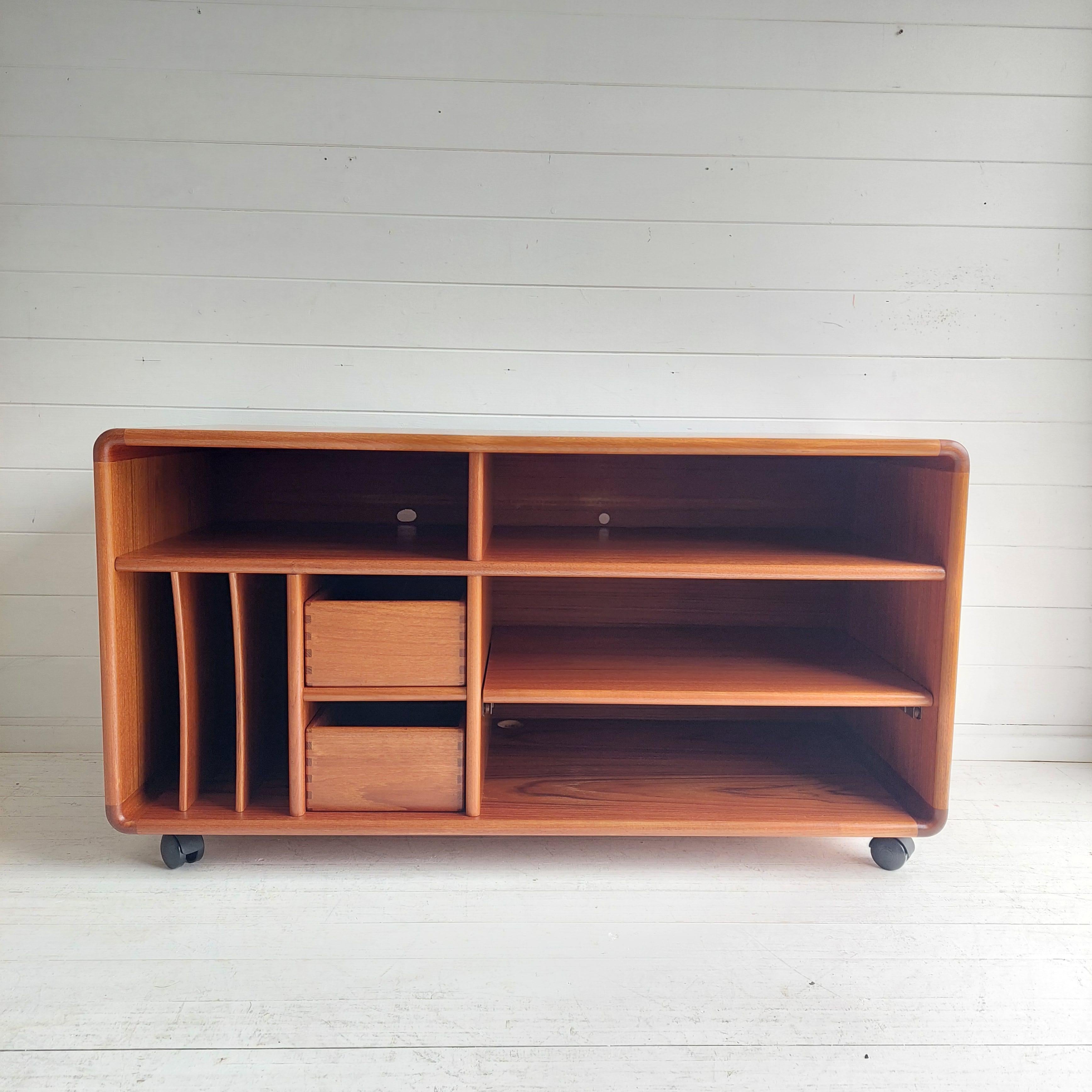 Mid Century Danish teak record cabinet sideboard TV Unit By Salin Möbler Nyborg 2