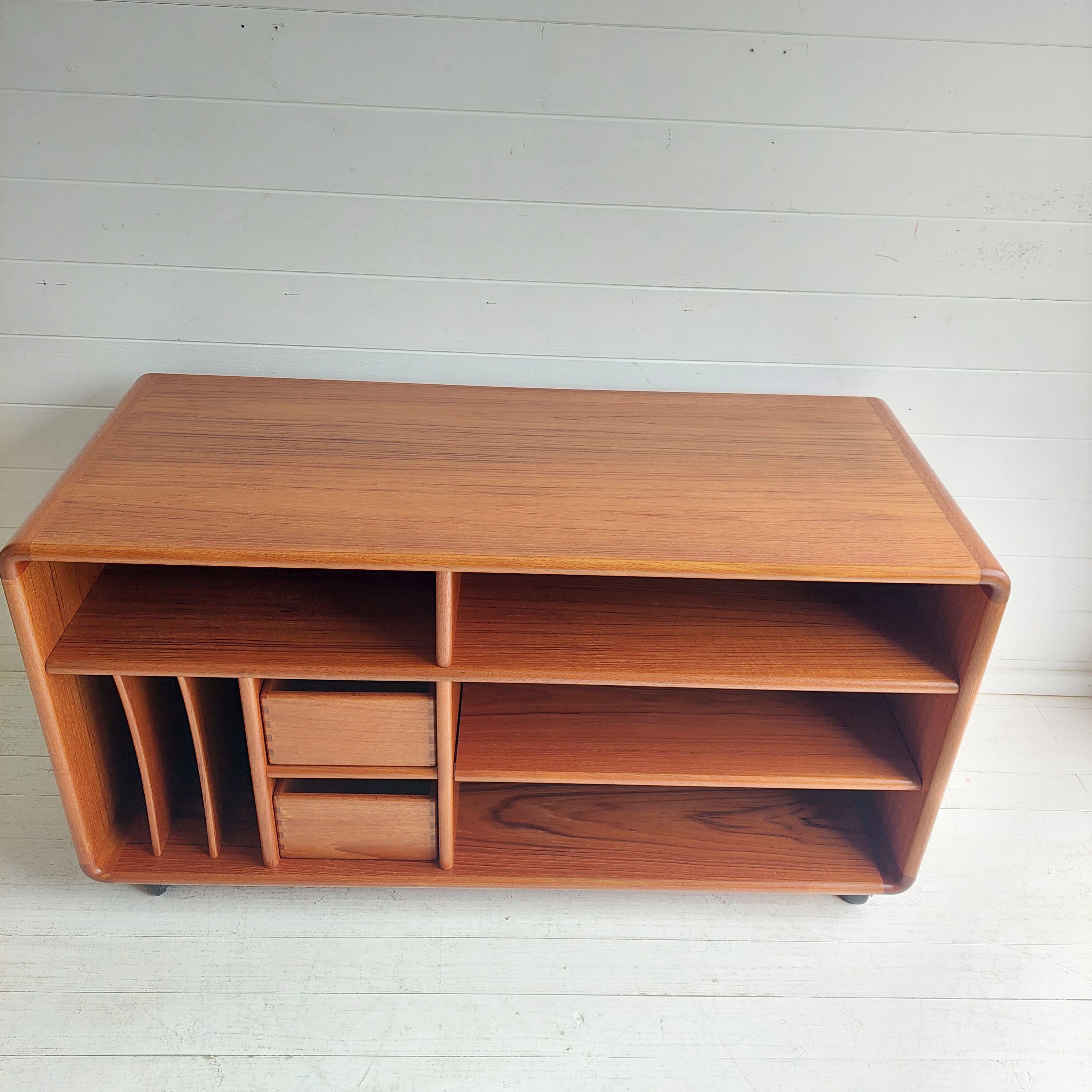 Mid Century Danish teak record cabinet sideboard TV Unit By Salin Möbler Nyborg 3