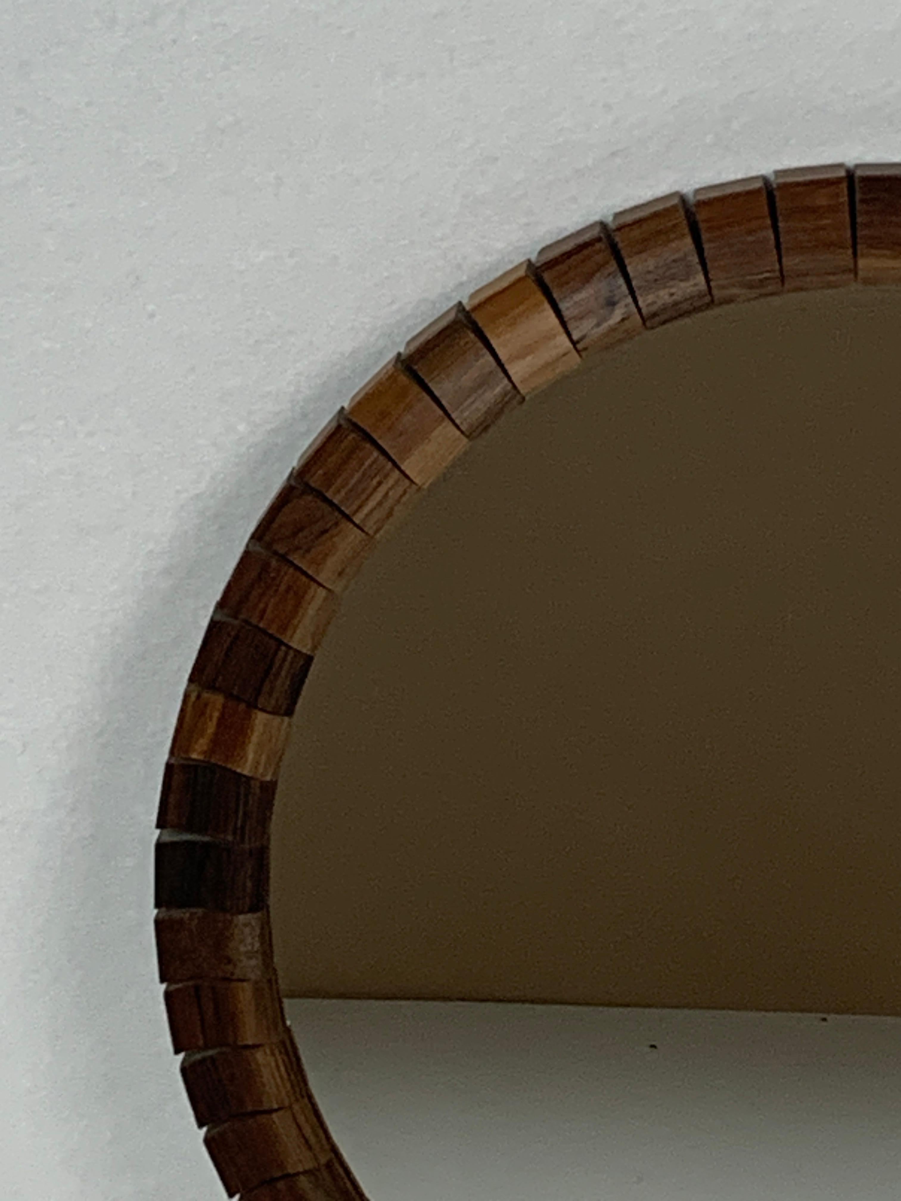 Mid-Century Danish Teak Rosewood Cube Mirrors, 1960s, Set of 2 7