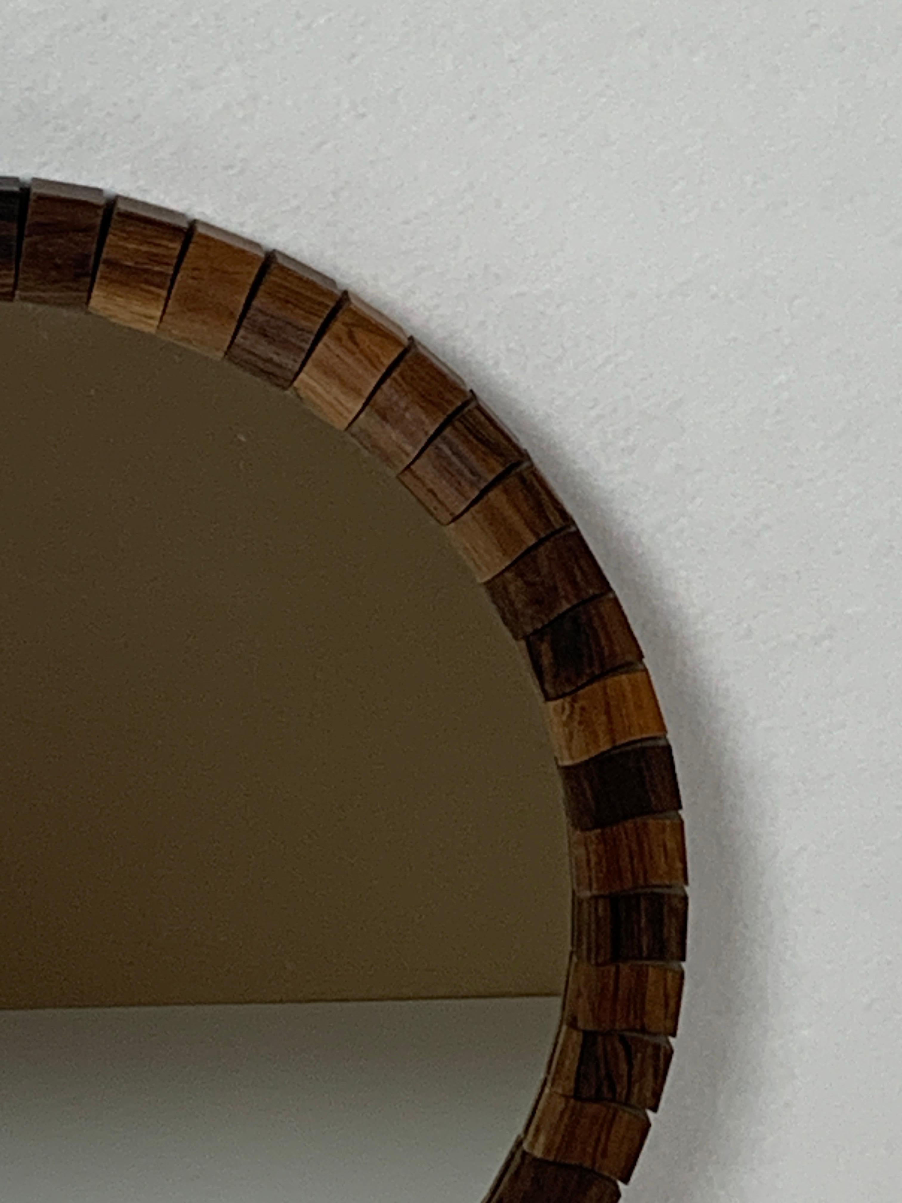 Mid-Century Danish Teak Rosewood Cube Mirrors, 1960s, Set of 2 8