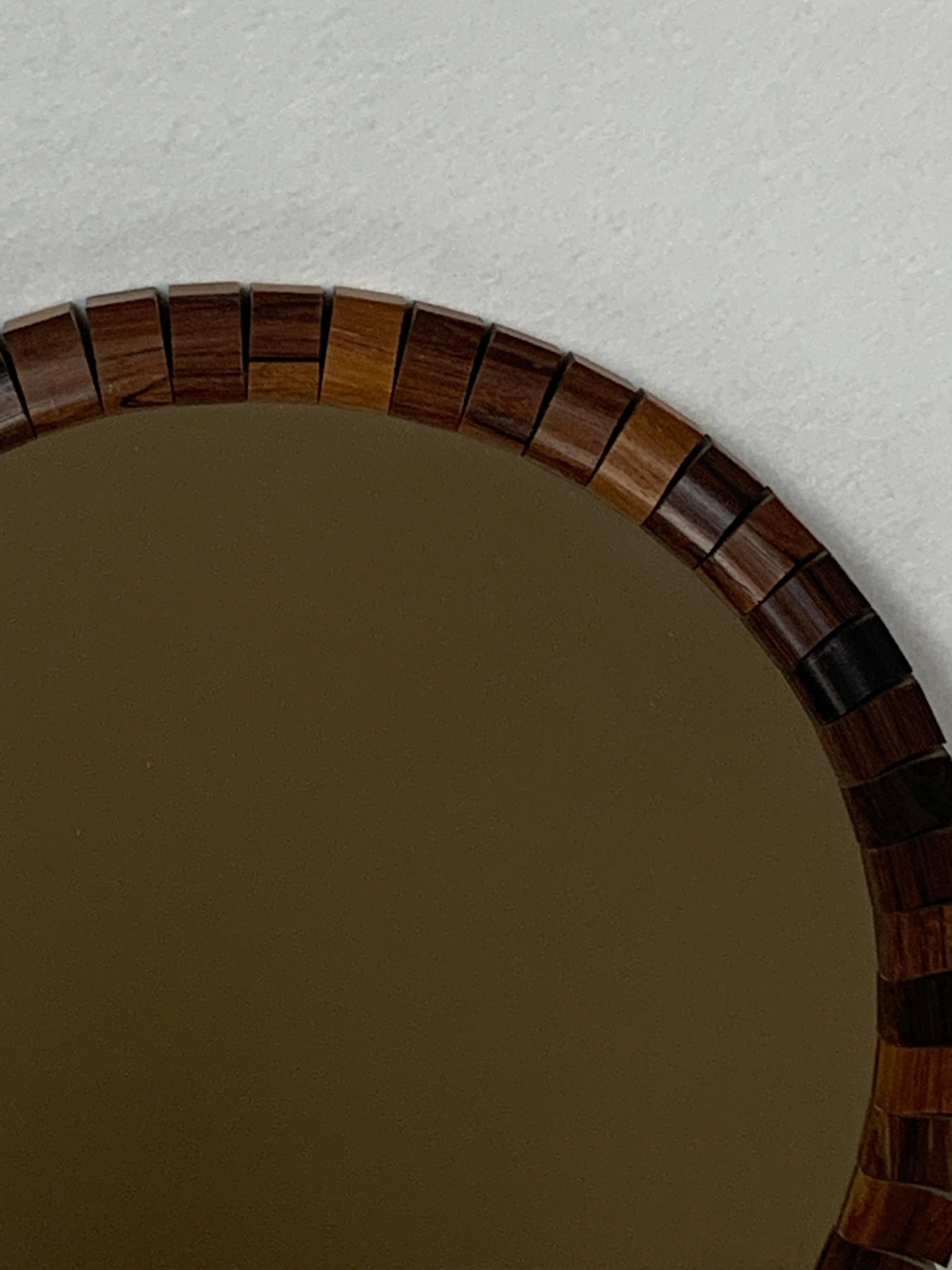 Mid-Century Danish Teak Rosewood Cube Mirrors, 1960s, Set of 2 2