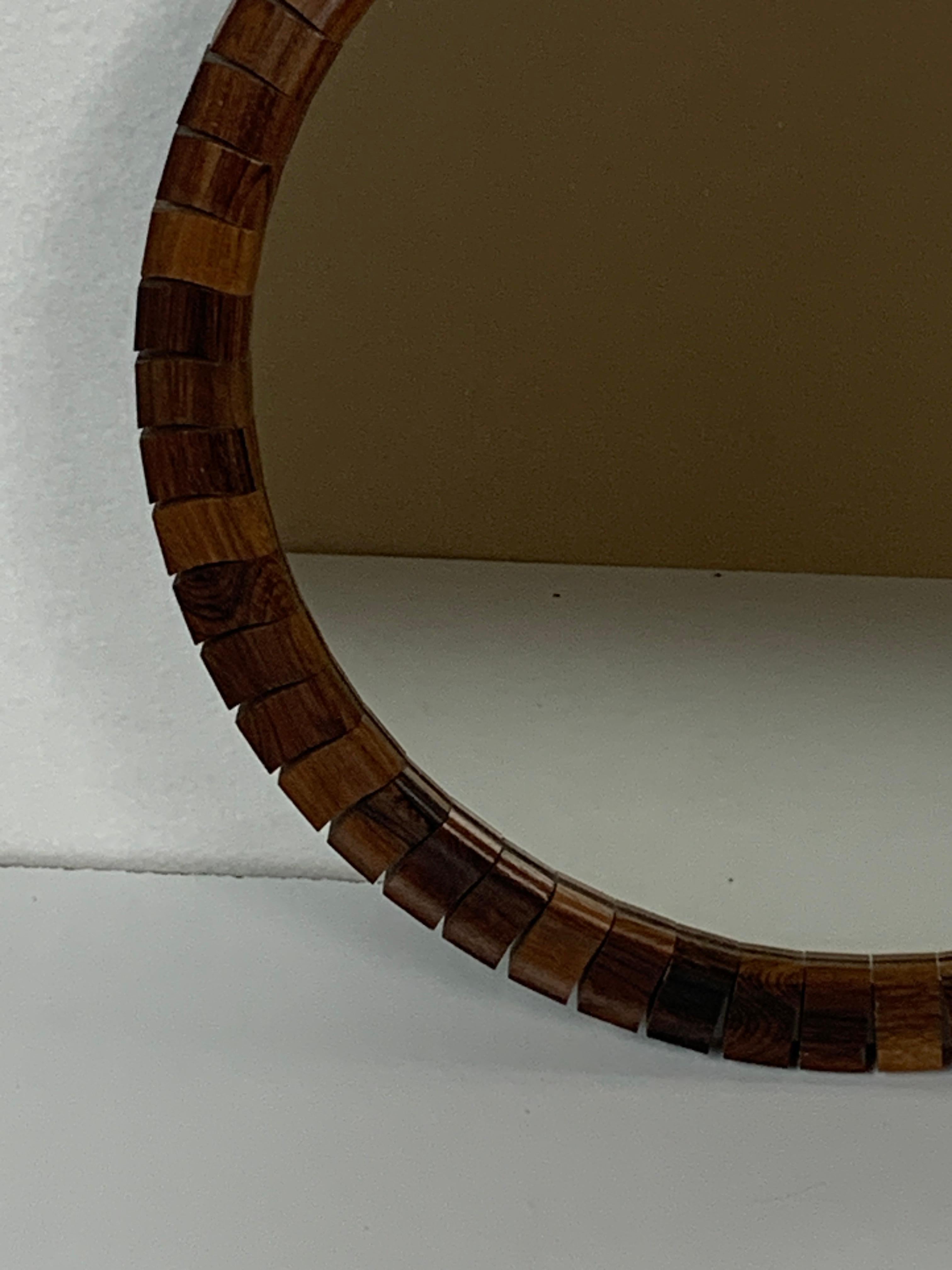 Mid-Century Danish Teak Rosewood Cube Mirrors, 1960s, Set of 2 4