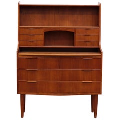 Mid-Century Danish Teak Secretaire or Vanity