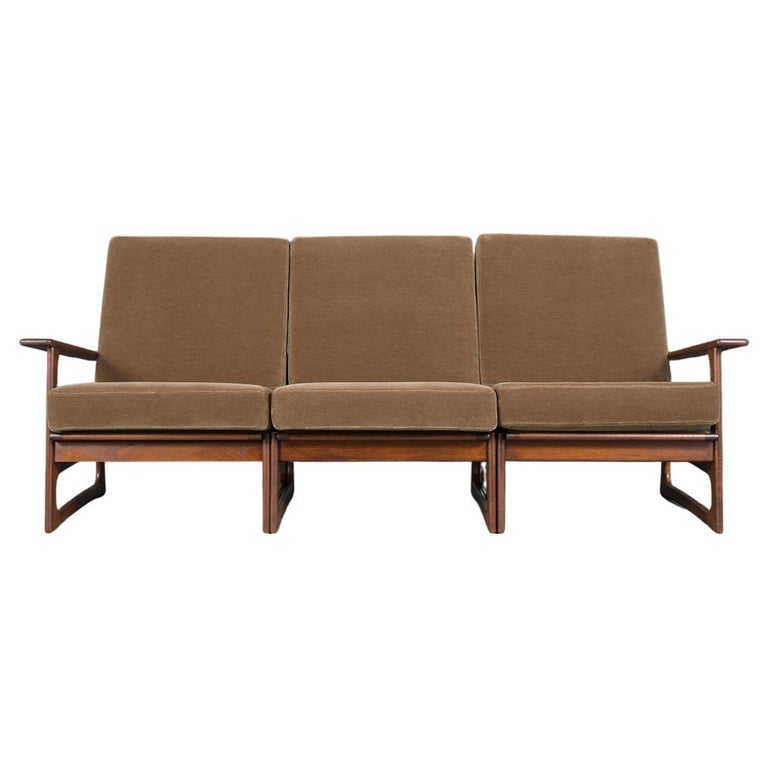 Vintage 1960's MidCentury Modern Danish Sofa For Sale at 1stDibs
