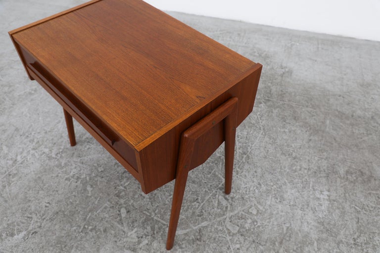 MidCentury Danish Teak Sewing Box at 1stDibs