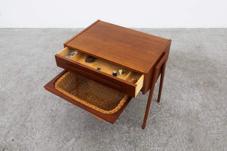 MidCentury Danish Teak Sewing Box at 1stDibs