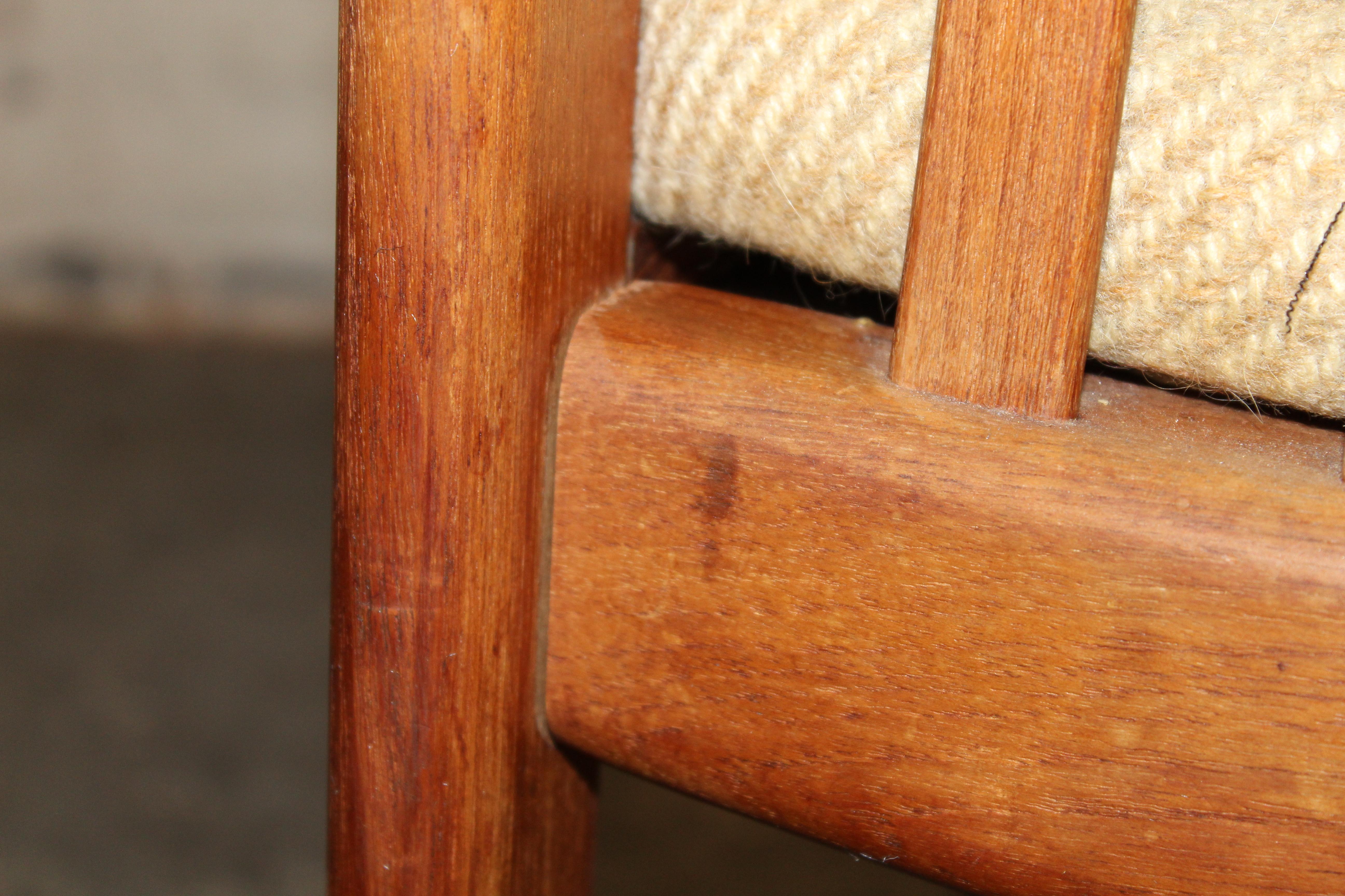 Silla auxiliar danesa de teca de mediados de siglo de Preben Schou Andersen en venta 3