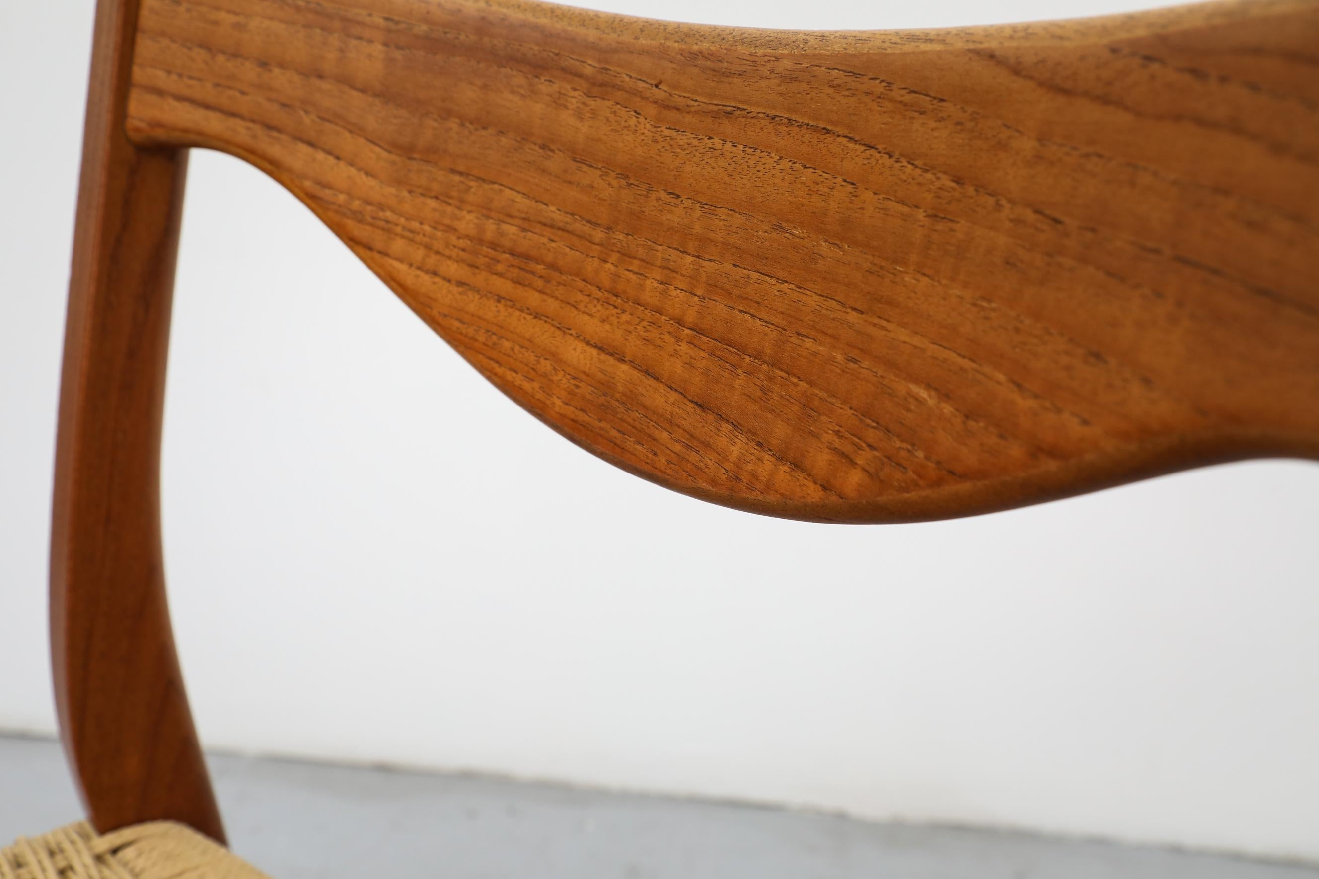 Mid-Century Danish Teak Side Chair by Arne Wahl Iversen for Glyngøre, 1960s For Sale 6