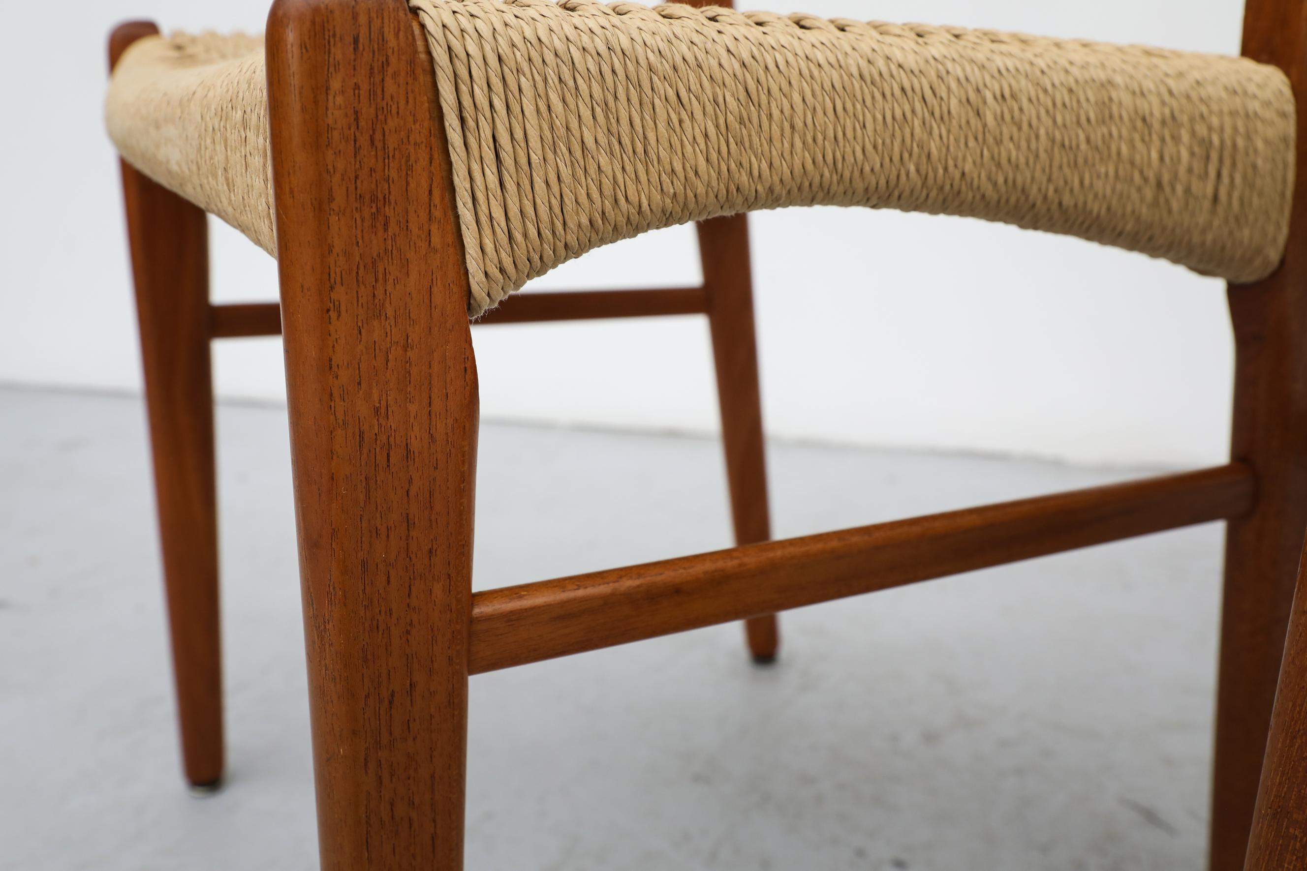 Mid-Century Danish Teak Side Chair by Arne Wahl Iversen for Glyngøre, 1960s For Sale 9