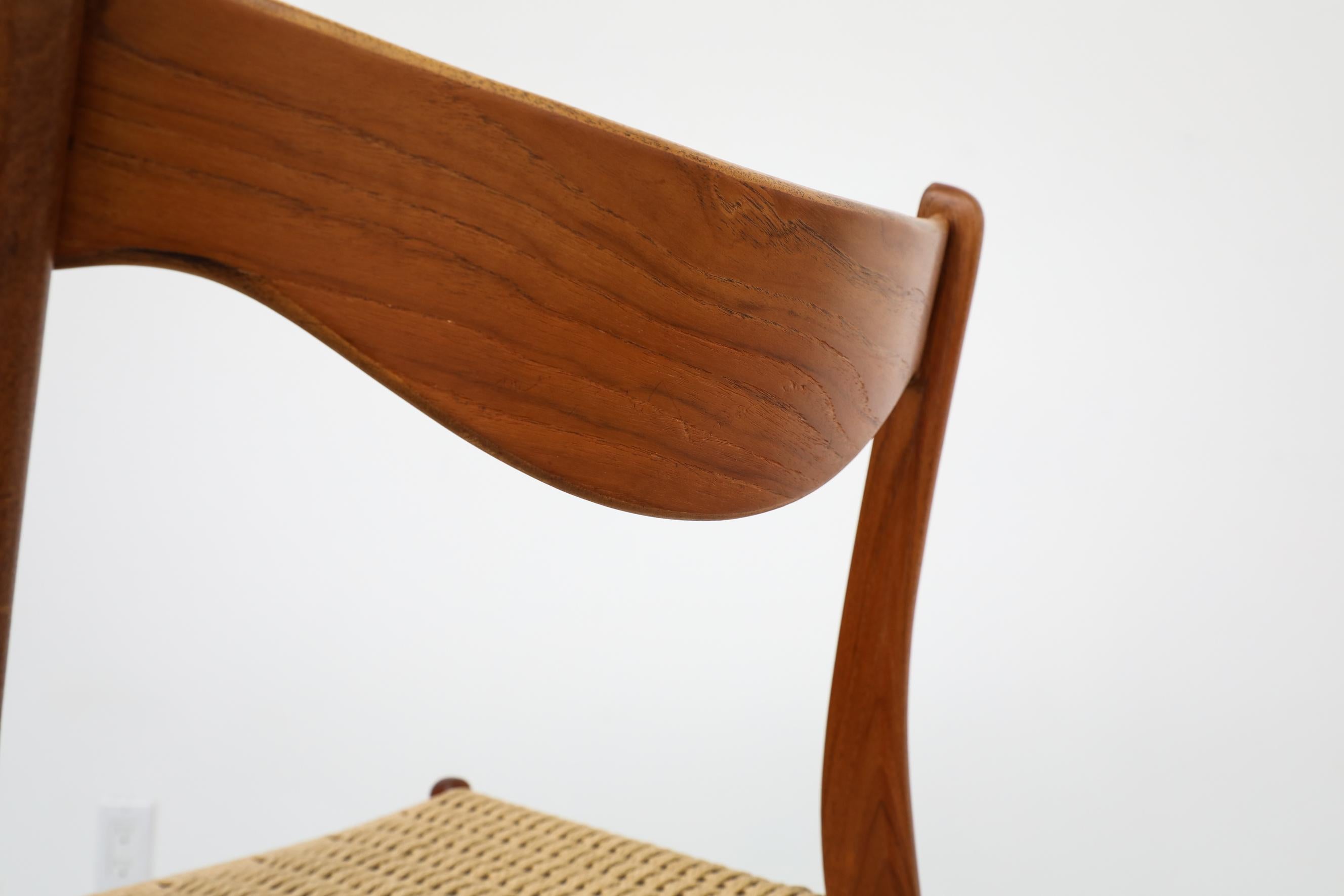 Mid-Century Danish Teak Side Chair by Arne Wahl Iversen for Glyngøre, 1960s For Sale 11