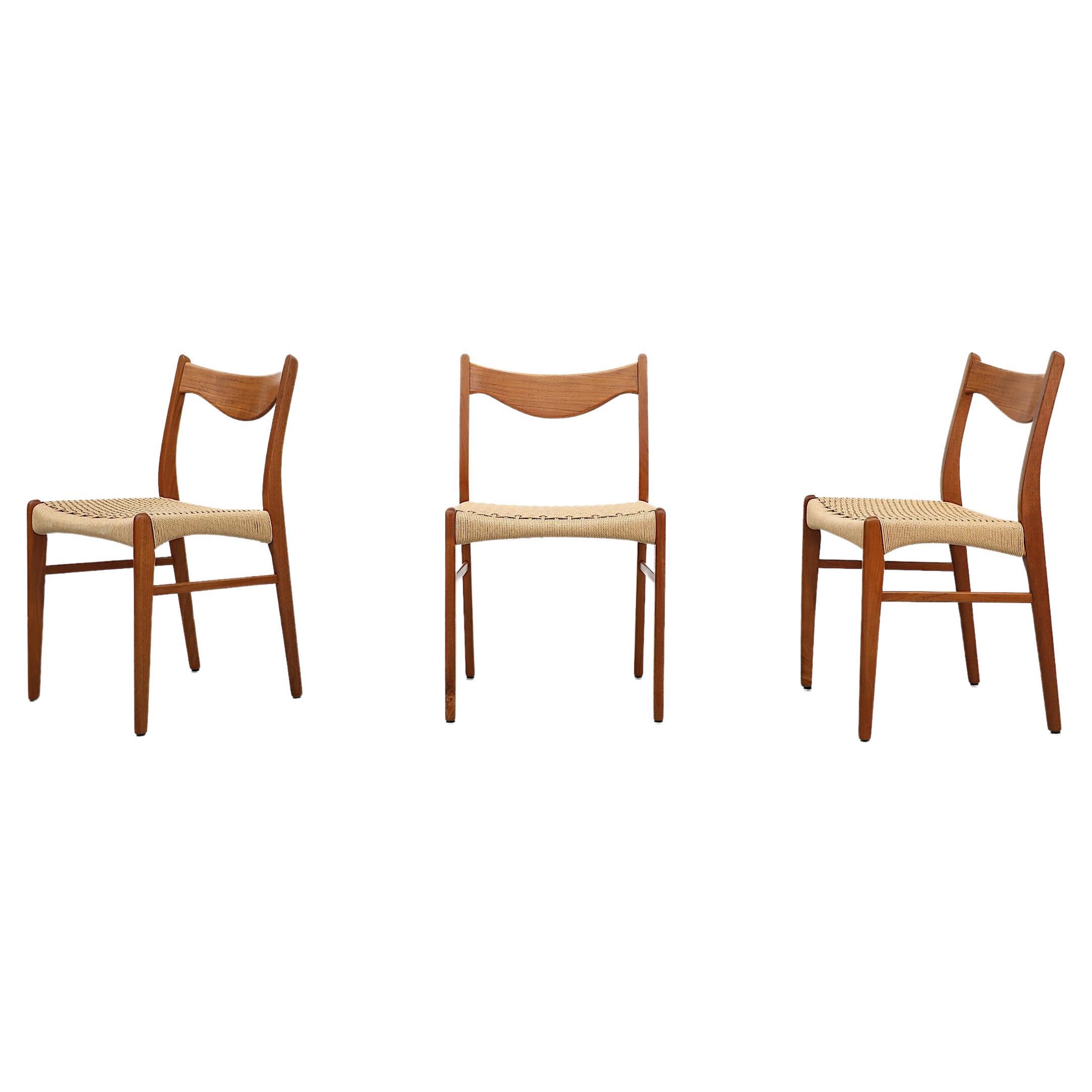 Mid-Century Danish Teak Side Chair by Arne Wahl Iversen for Glyngøre, 1960s For Sale