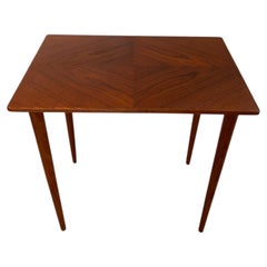 Mid-Century Danish Teak Side Table, 1960s, Elegant Slender Legs
