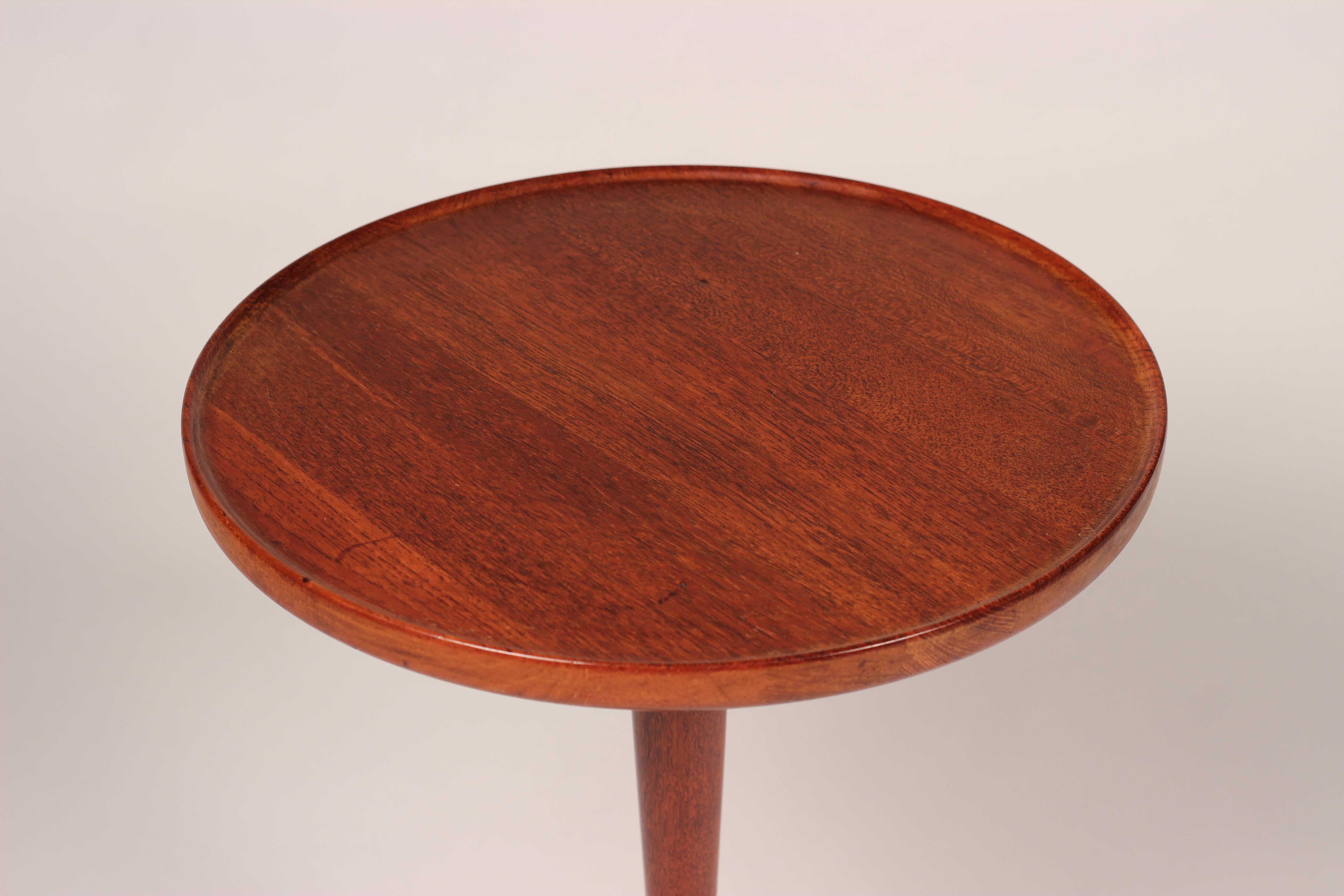 Scandinavian Modern Midcentury Danish Teak Side Table Designed by Hans C Andersen