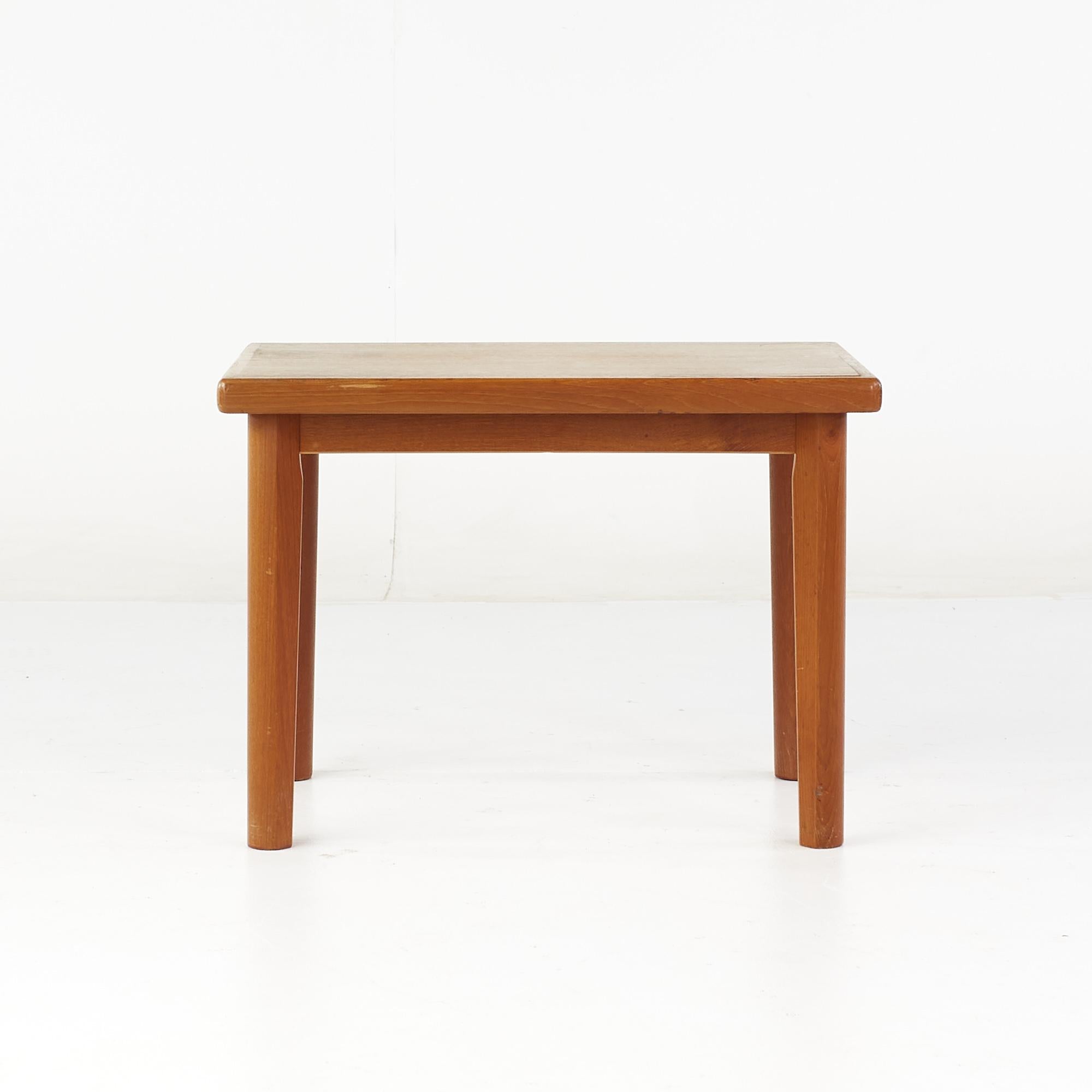BRDR Furbo Mid Century Danish Teak Side Table

This table measures: 25.5 wide x 17.75 deep x 18.5 inches high

All pieces of furniture can be had in what we call restored vintage condition. That means the piece is restored upon purchase so it’s free