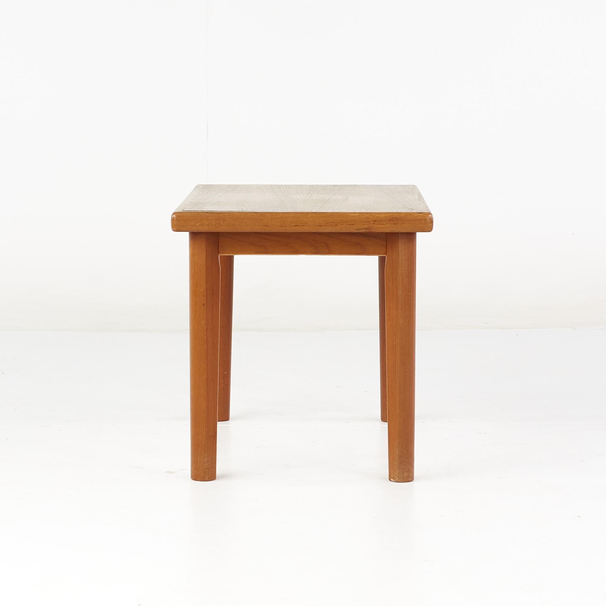 American BRDR Furbo Mid Century Danish Teak Side Table For Sale